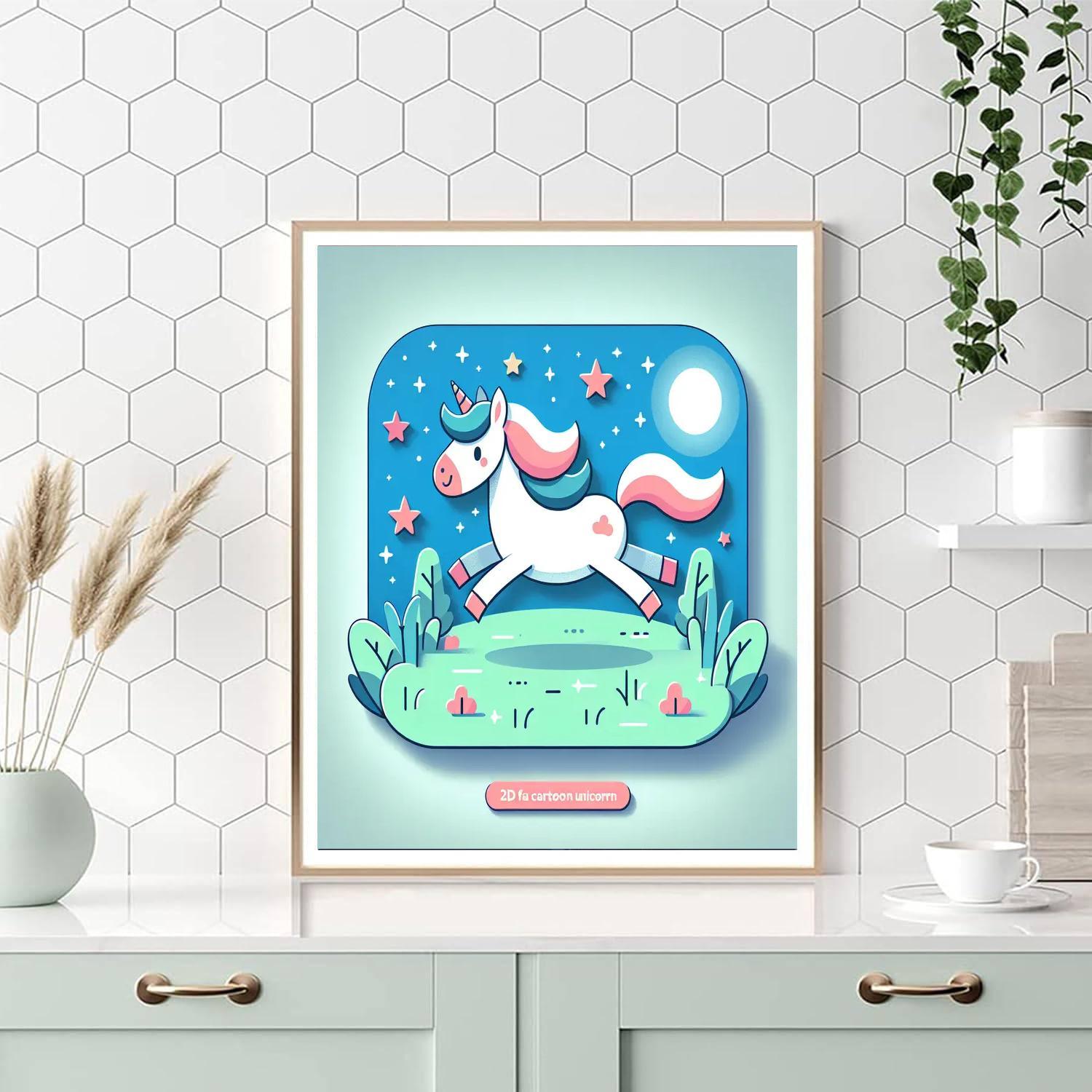 Galloping Unicorn Magic Painting By Numbers Kit