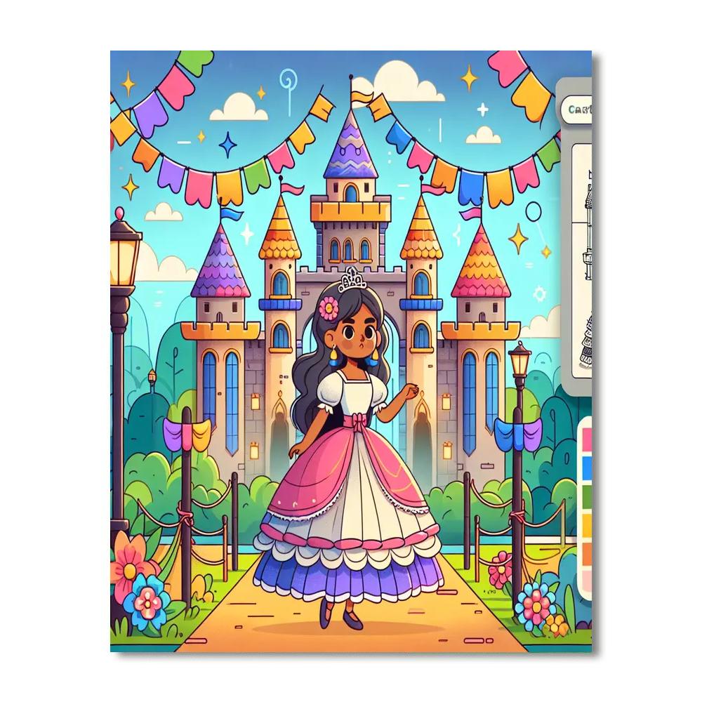 Princess’s Royal Adventure Number Painting