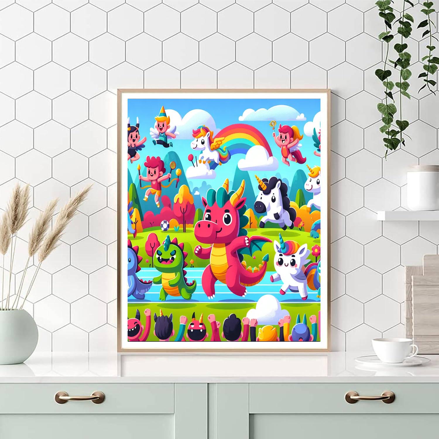 Fun Fantasy Sports Numbered Painting Kits