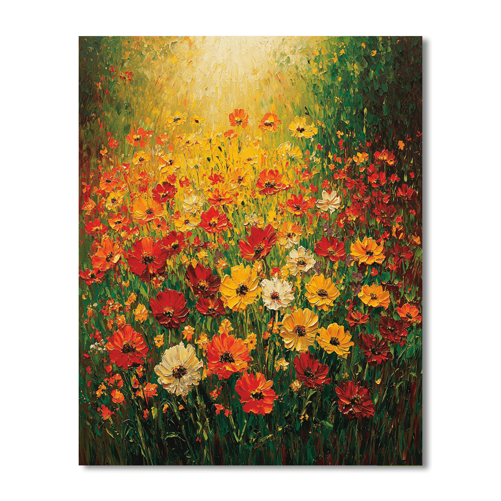 Vincent Van Gogh Inspired Wildflower Symphony  Painting By Numbers Kit