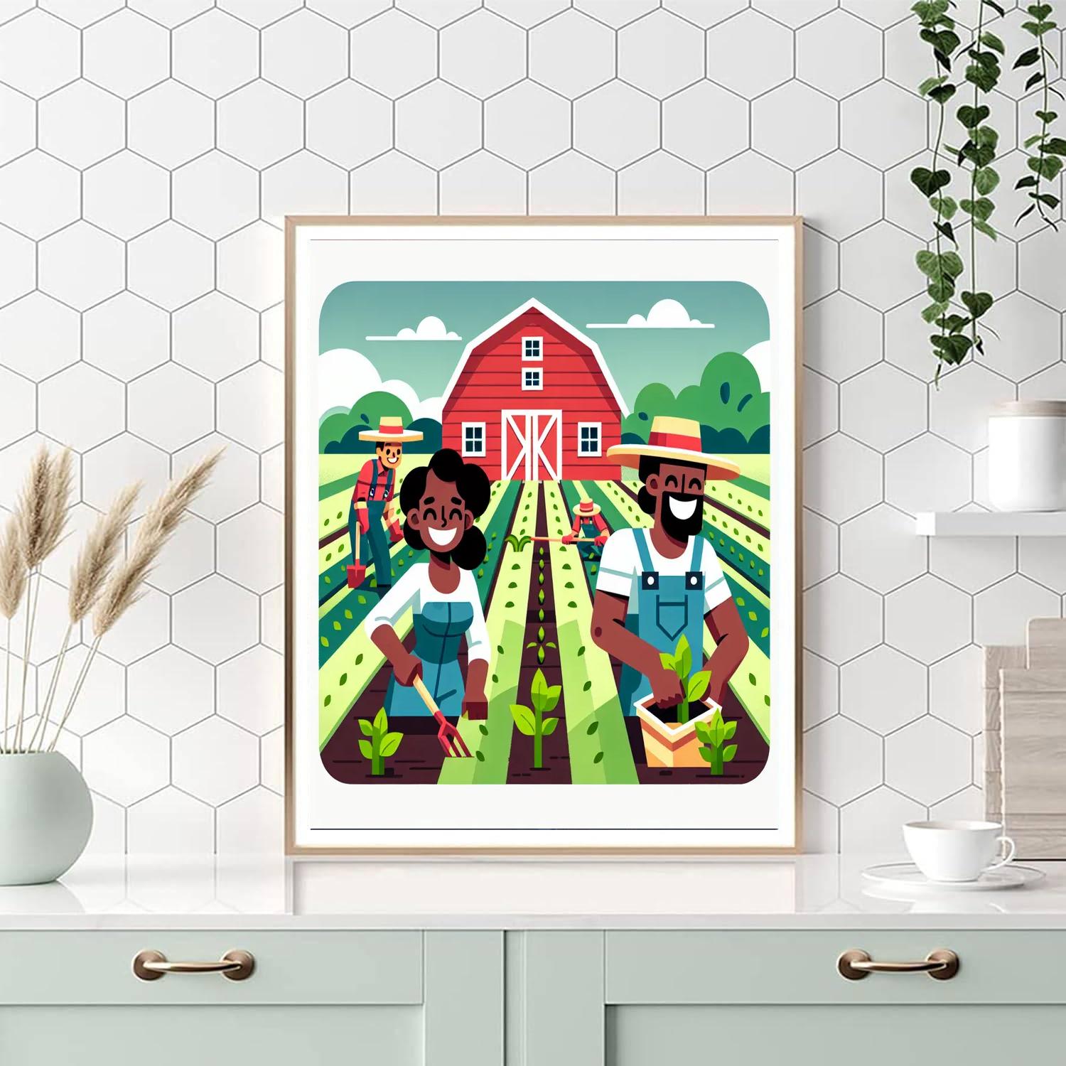 Happy Harvesters Numbered Painting Kits