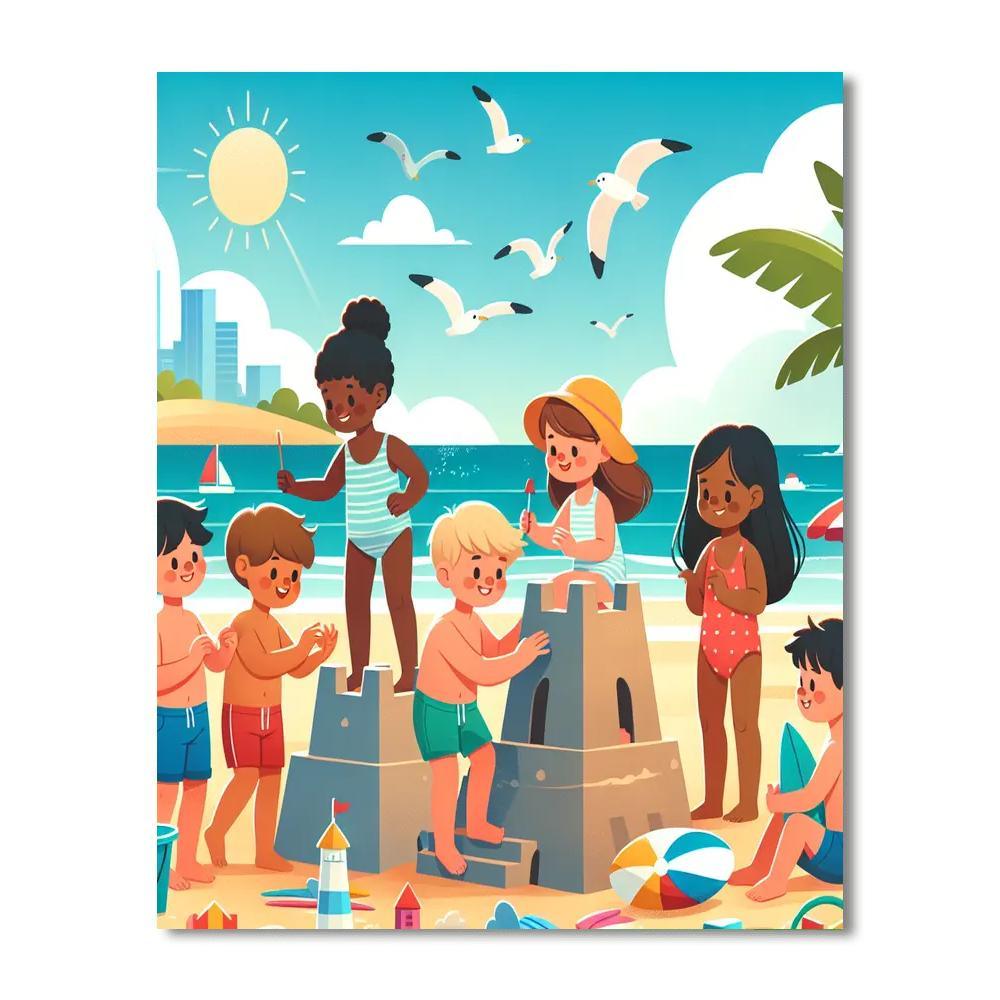Sunny Beach Bonanza Painting Number Kit