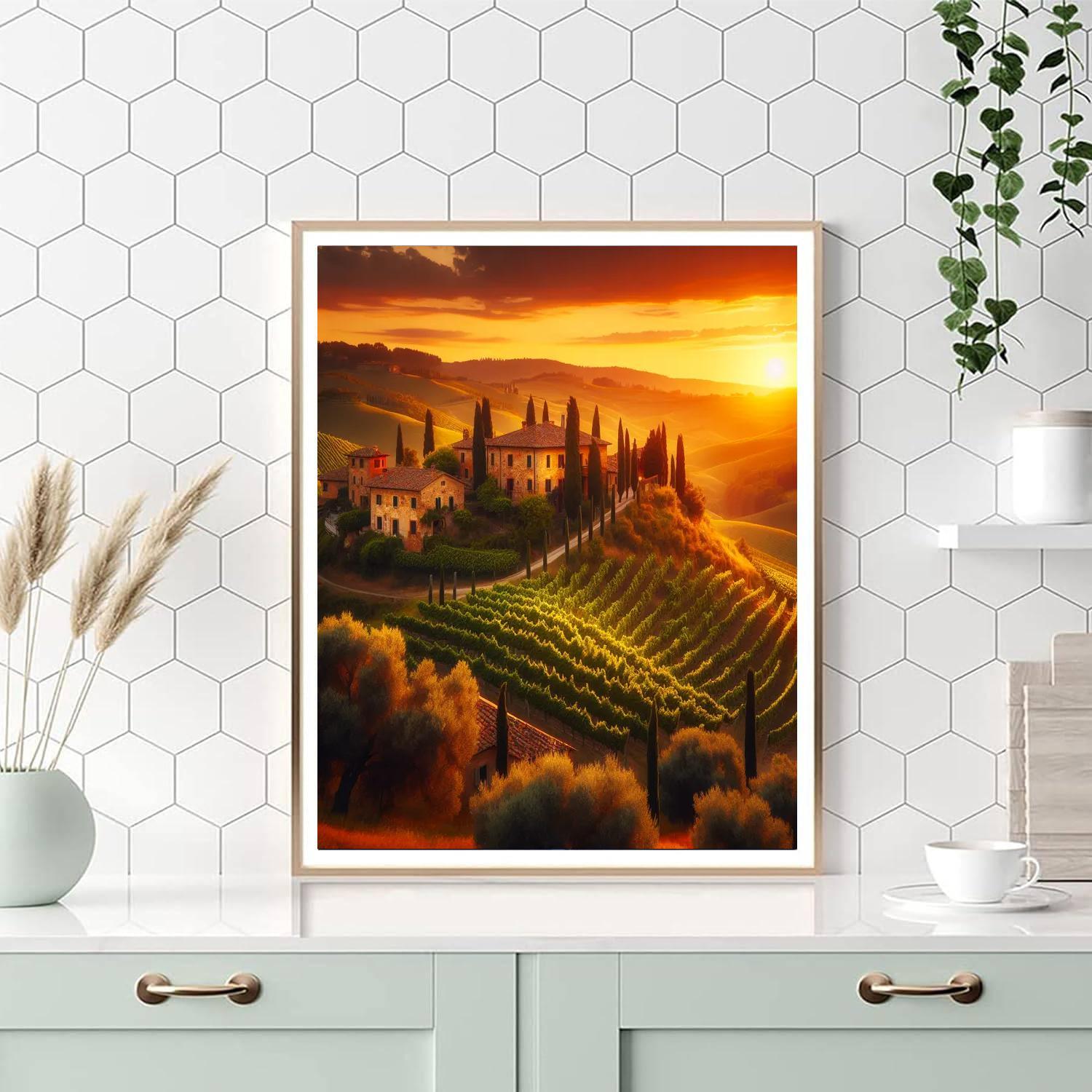 Classic Italian Countryside Painting By Numbers Kit