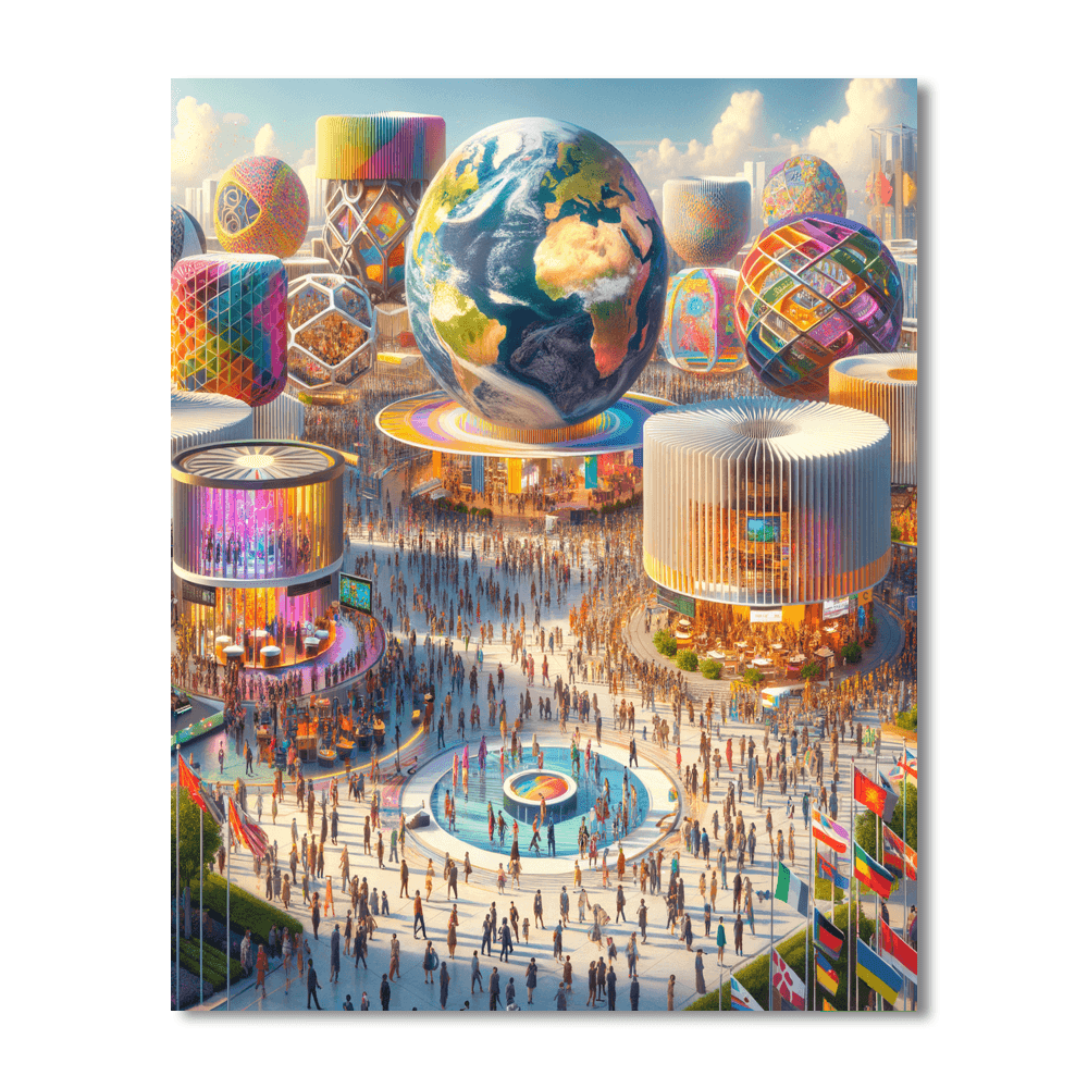 World Expo - Various Countries DIY Paint By Numbers