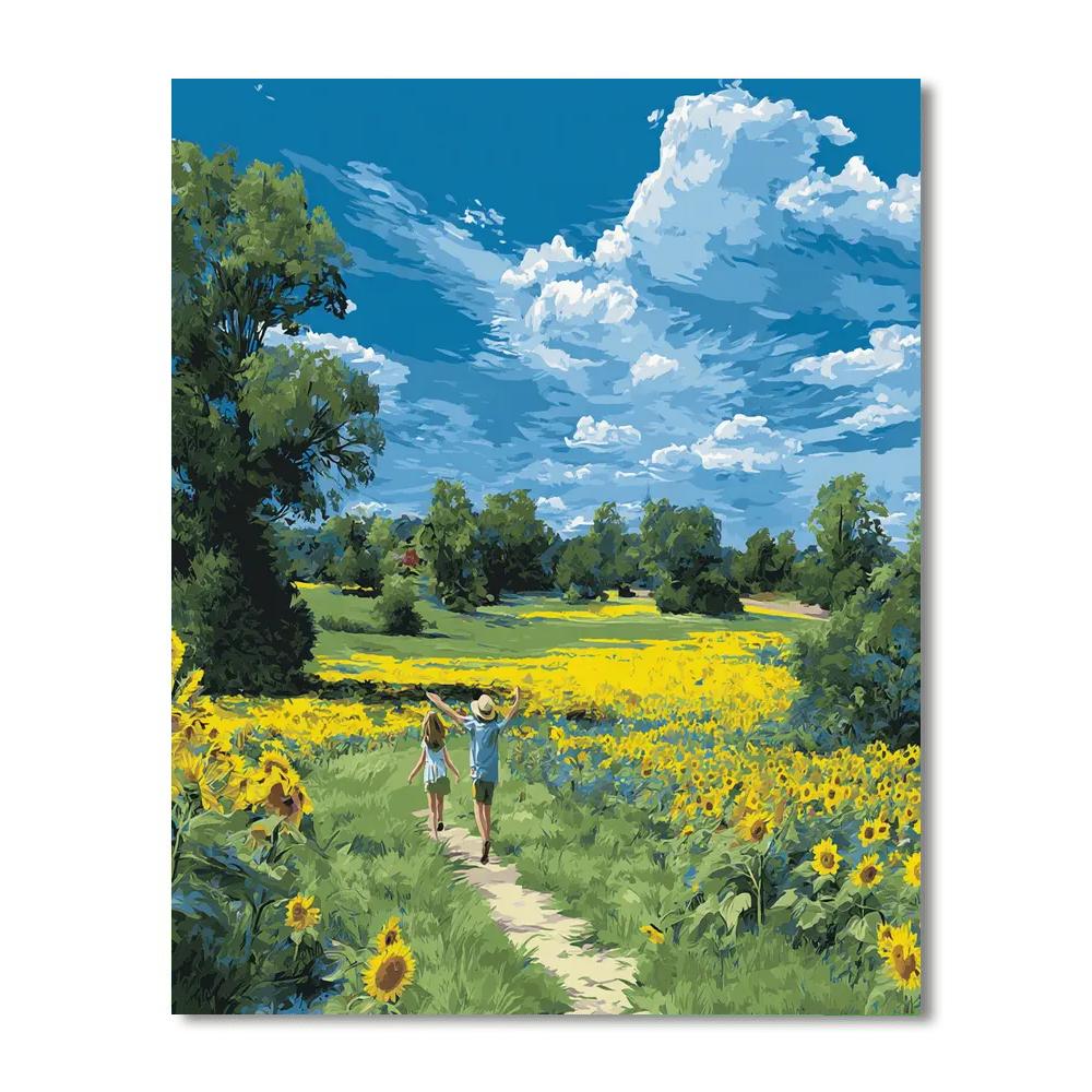 Sunflower Fields Together Paint By Numbers Kits