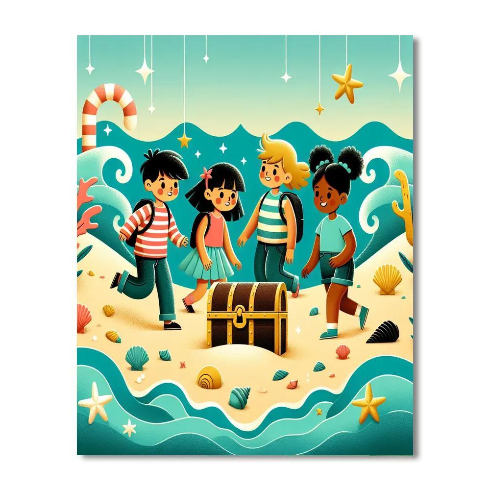 Seaside Discovery Adventure Paint By Numbers Art