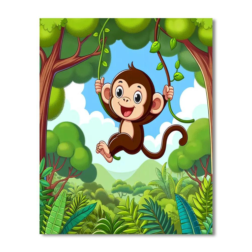 Adventure Monkey Paint By Color