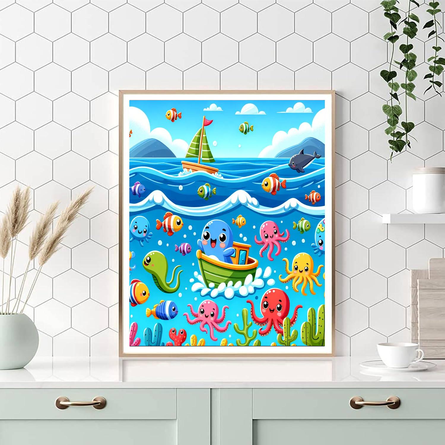 Joyful Ocean Quest Number Painting