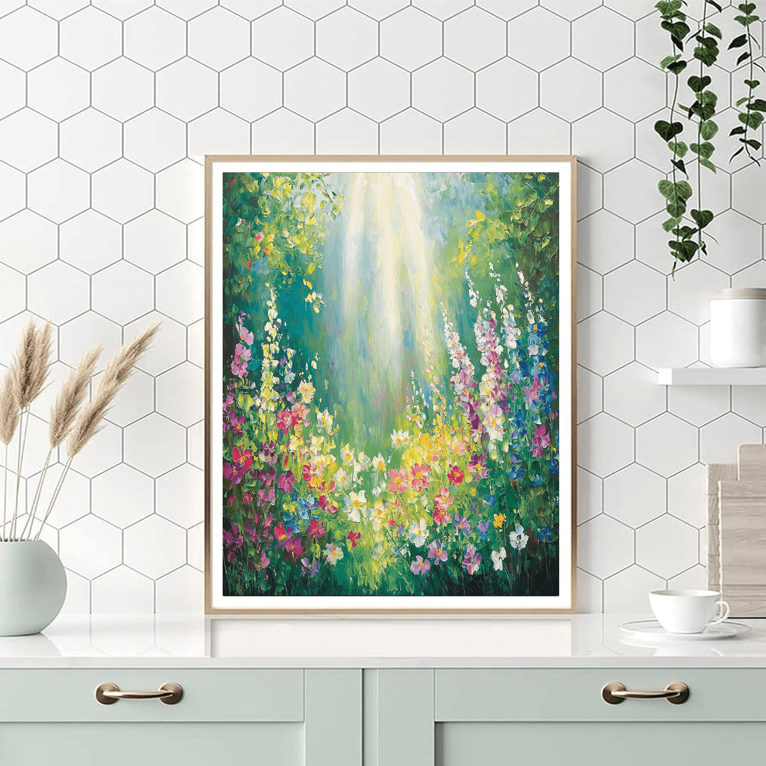 Monet Inspired Sunlit Meadow  Paint By Number