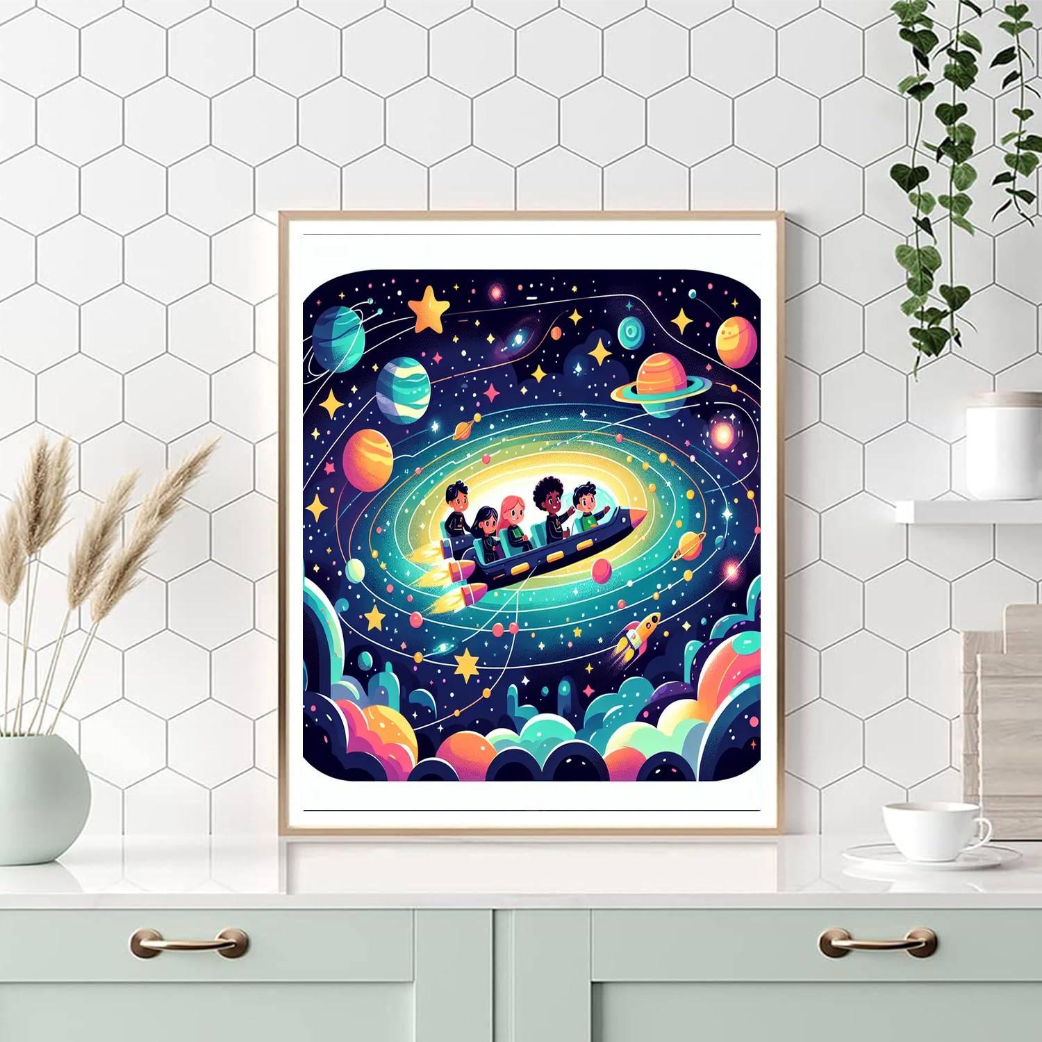 Celestial Voyage Of Wonder Painting By Numbers Kit
