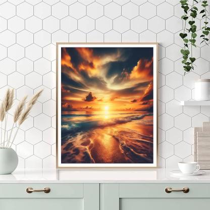 Peaceful Ocean View Numbered Painting Kits