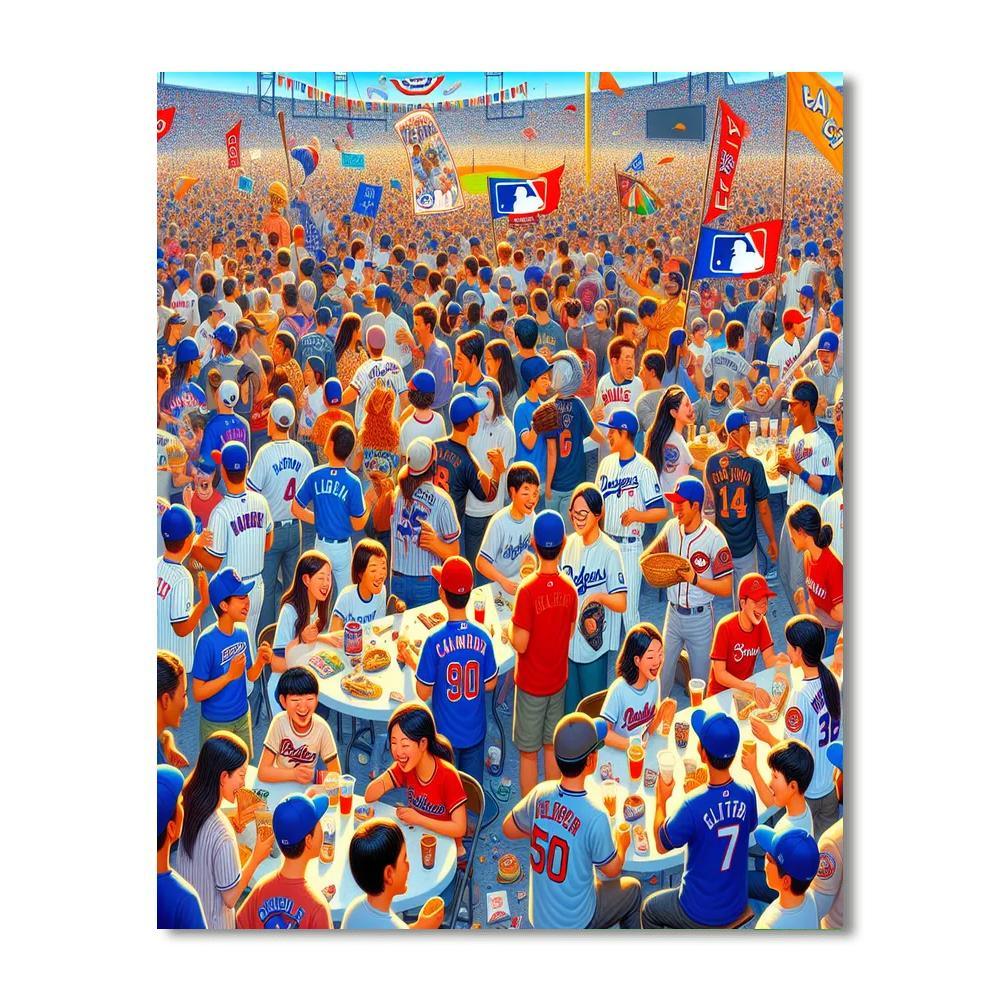 Tampa Bay Rays Fan Fest Paint By Color