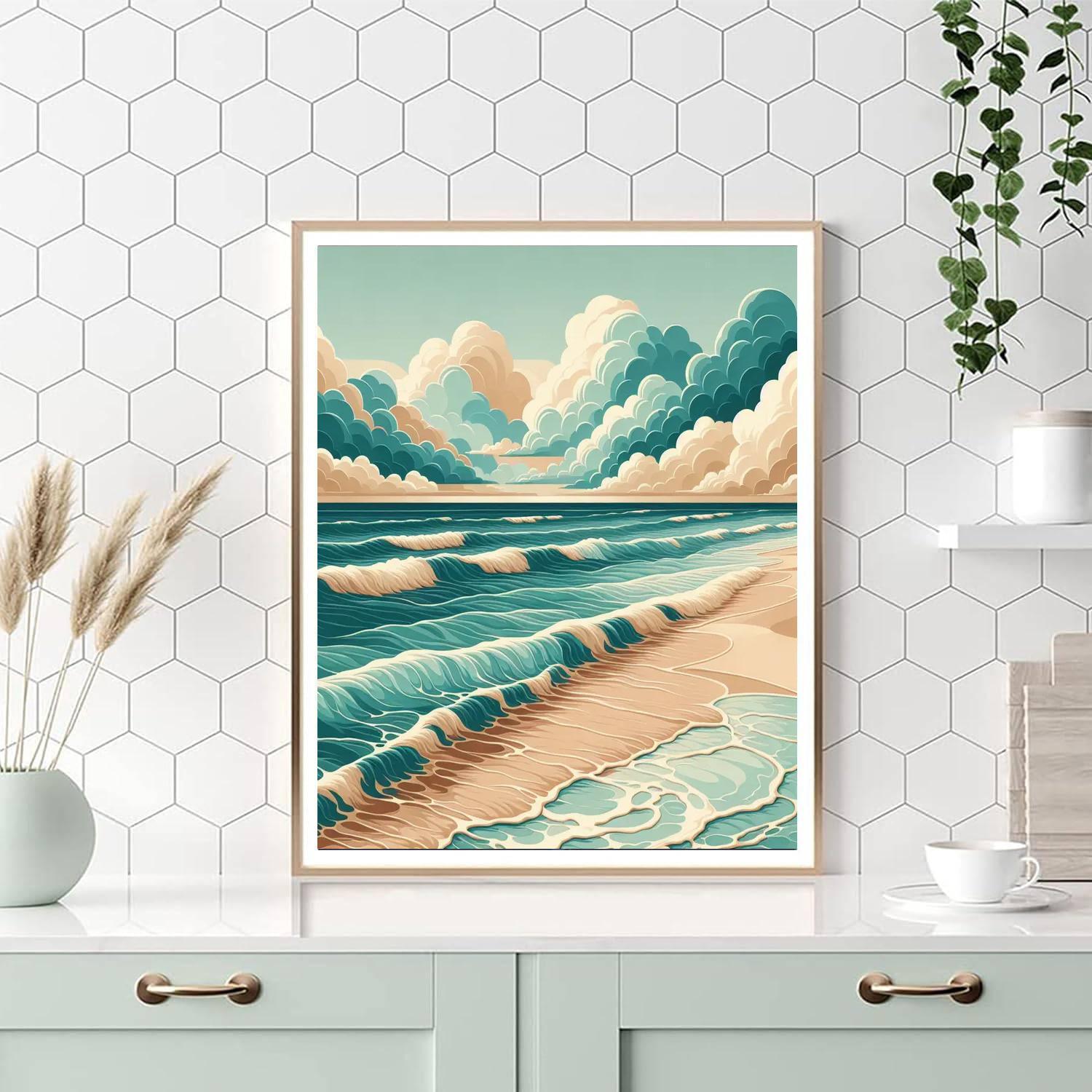 Oceanic Tranquility Tribute DIY Paint By Numbers