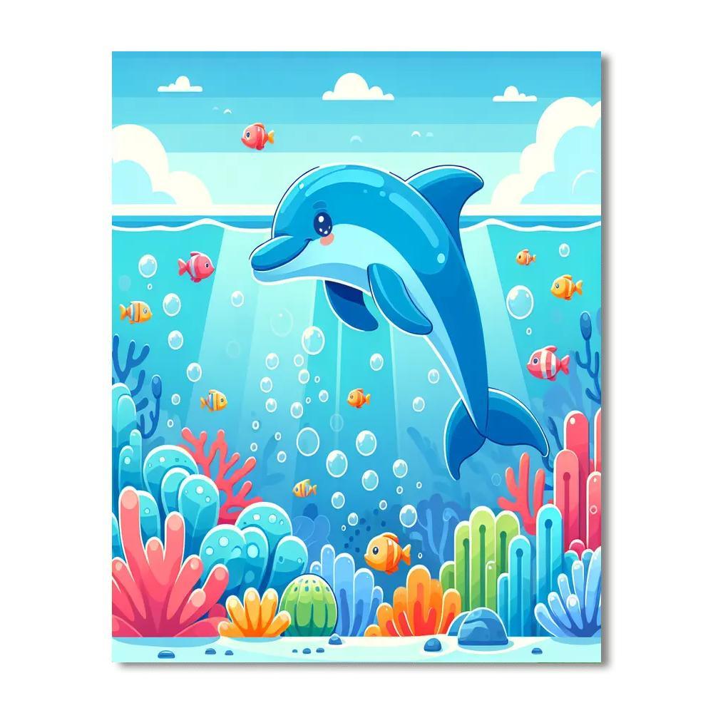 Bubbling Ocean Exploration Numbered Painting Kits
