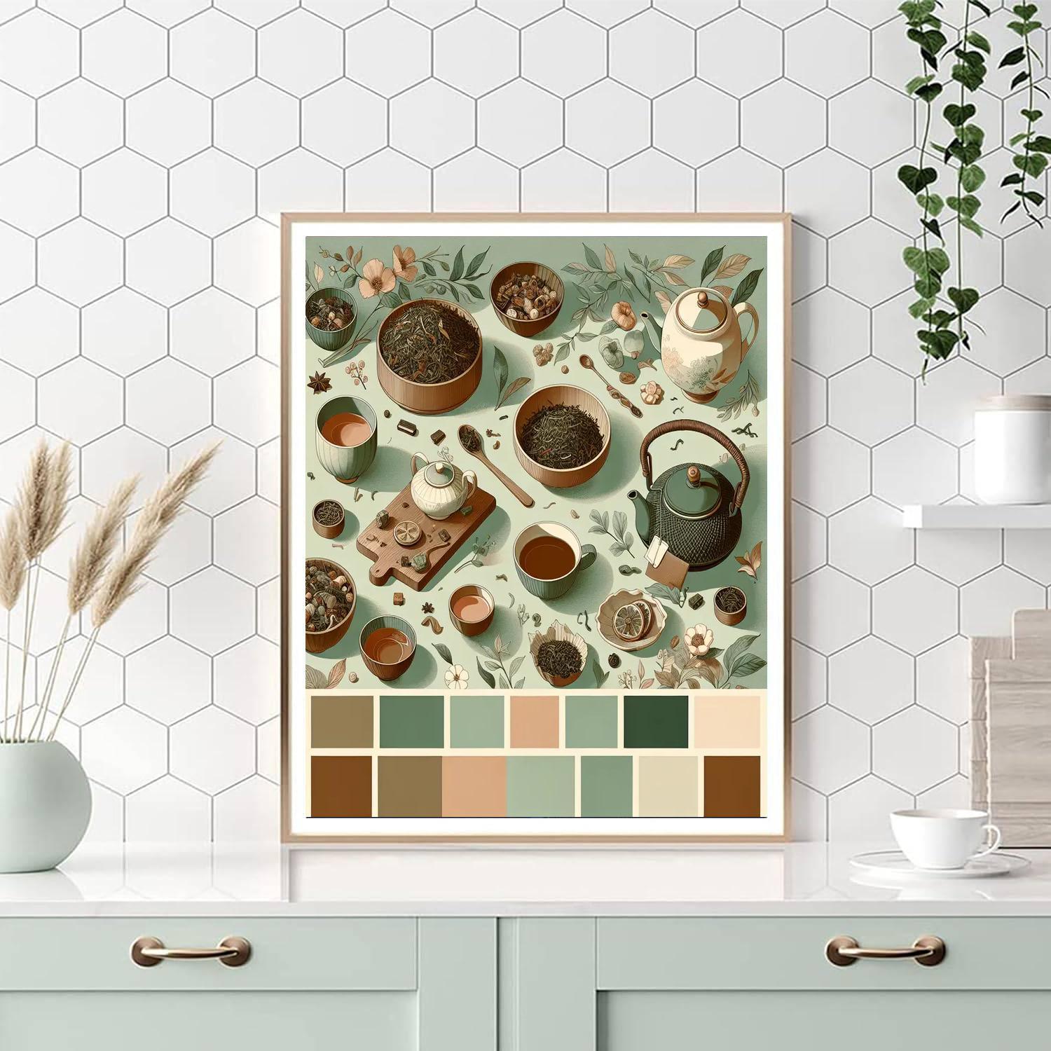 Gourmet Tea Experience Paint By Color