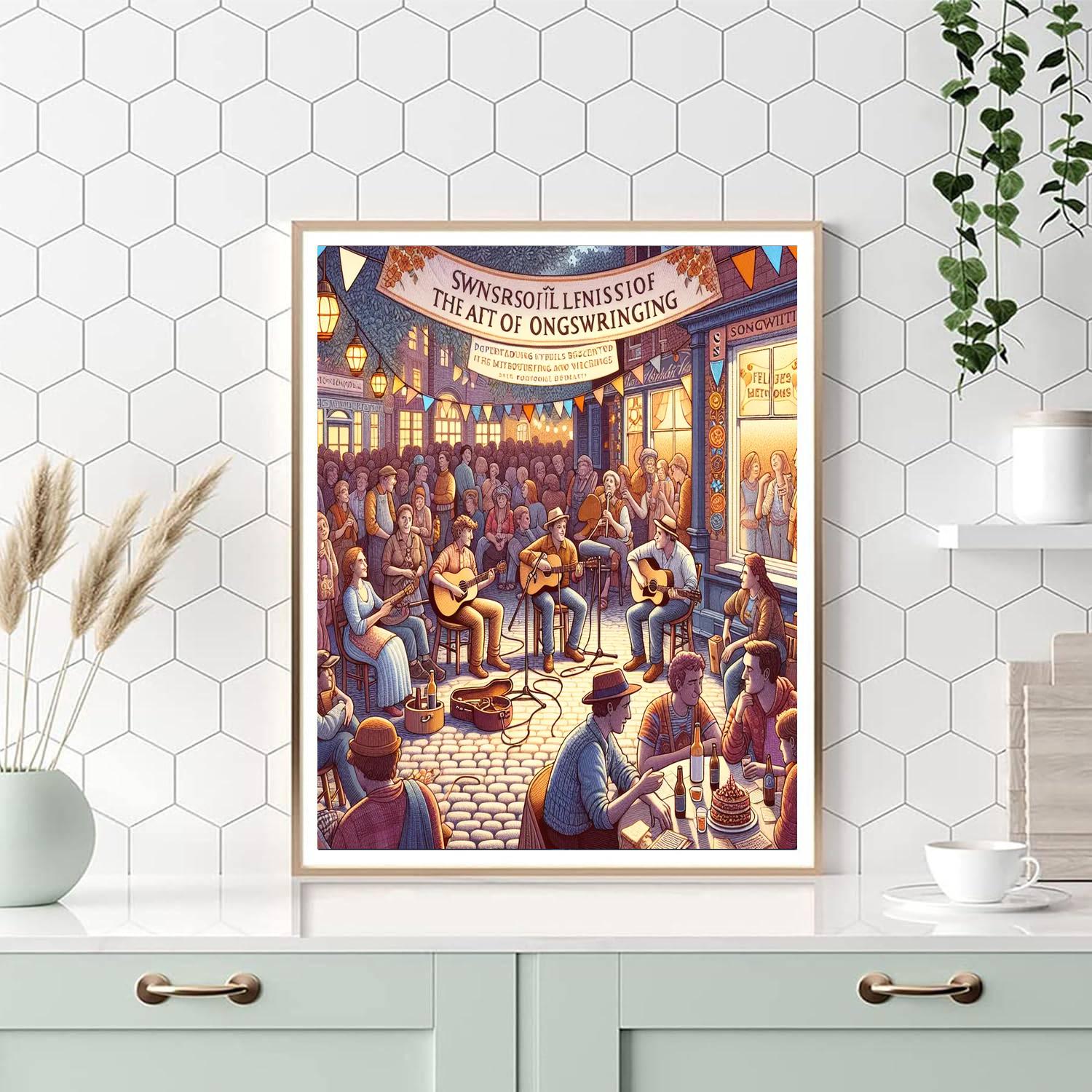 Nashville Songwriters Festival Paint By Numbers Art