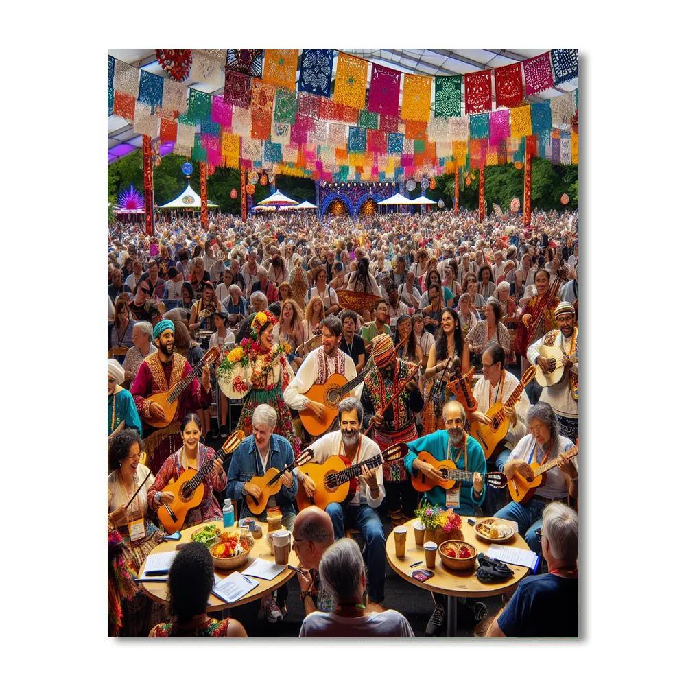 Folk Life Festival Painting Number Kit