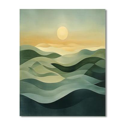 Nandalal Bose Inspired Echoes Of Serenity  DIY Paint By Numbers