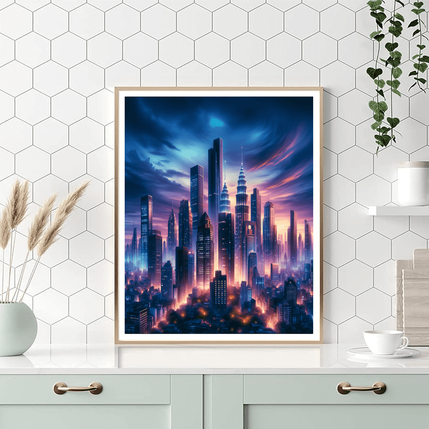 Glimmering City Lights Paint By Number