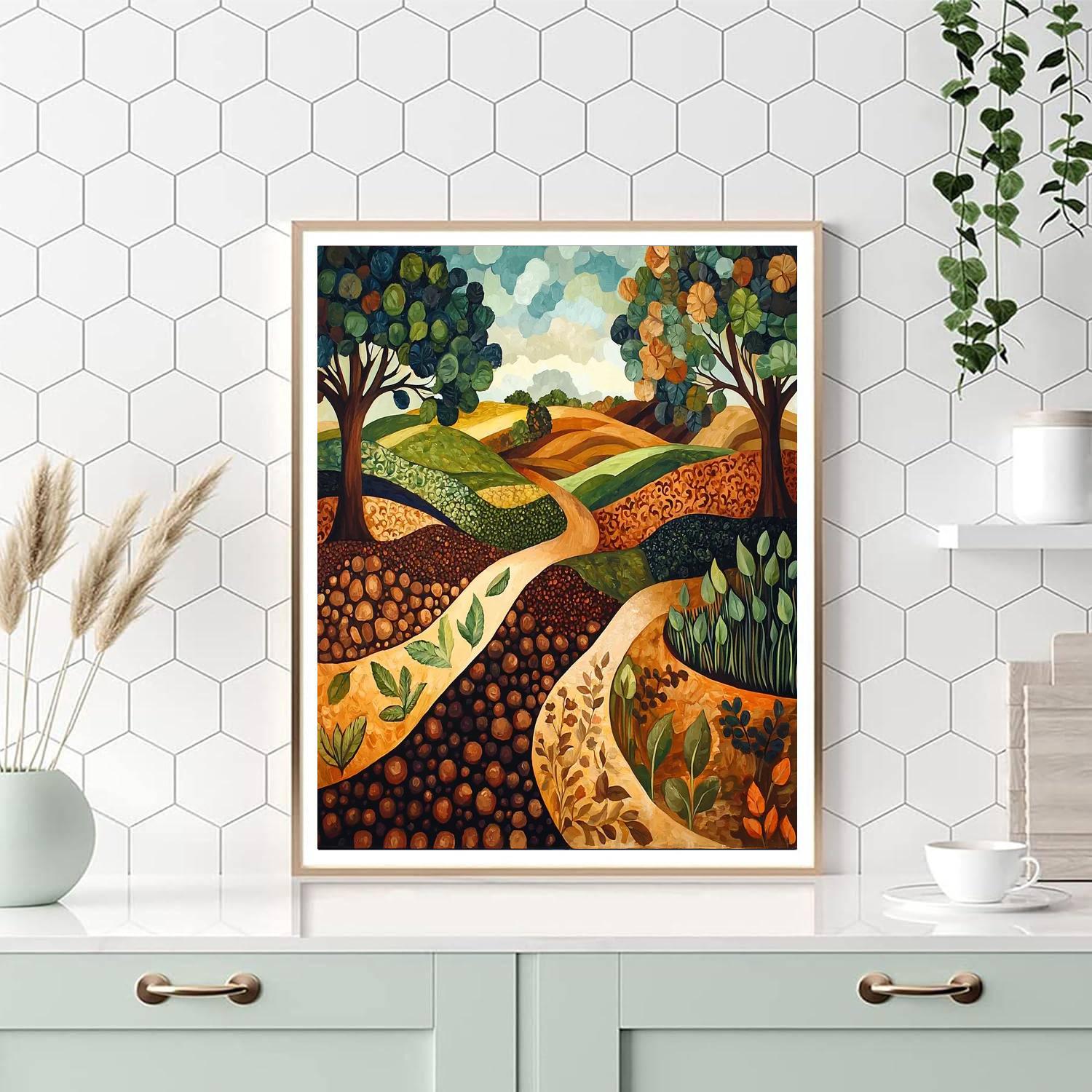 Frida Kahlo Inspired Fertile Dreams Of The Earth  Numbered Painting Kits