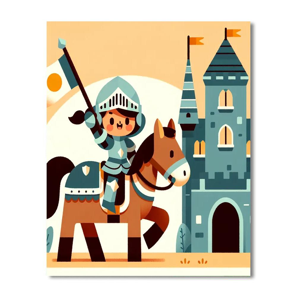 Castle Knights Quest Paint By Numbers Kits