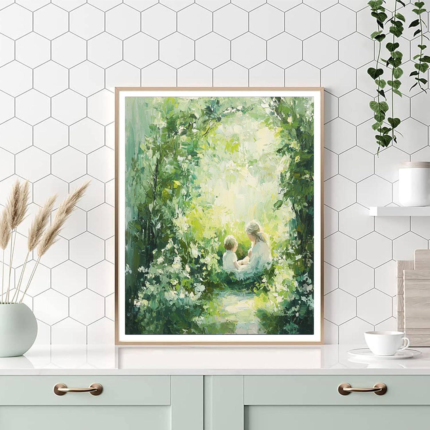 Mom's Tranquil Retreat Painting Number Kit
