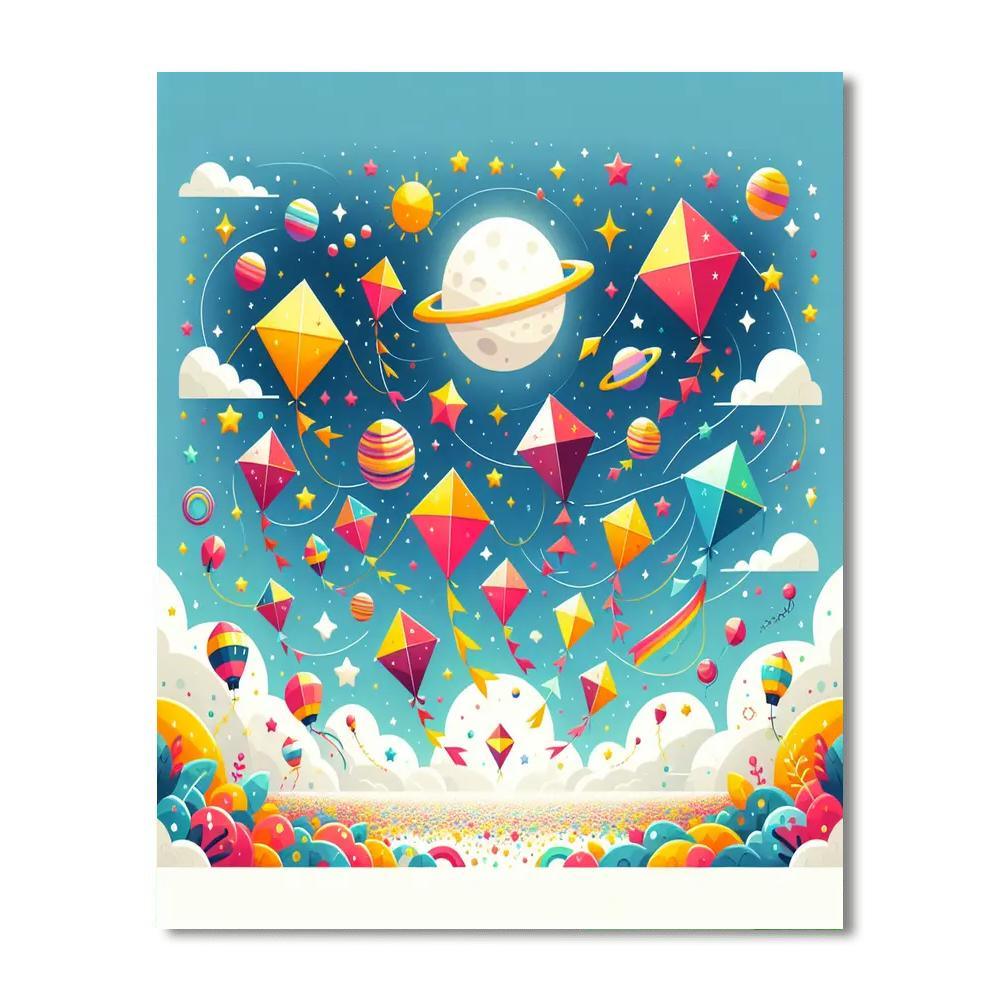 Cosmic Kites Numbered Painting Kits