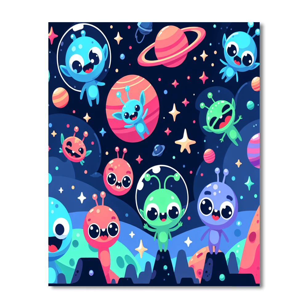 Dreamy Space Adventure DIY Paint By Numbers