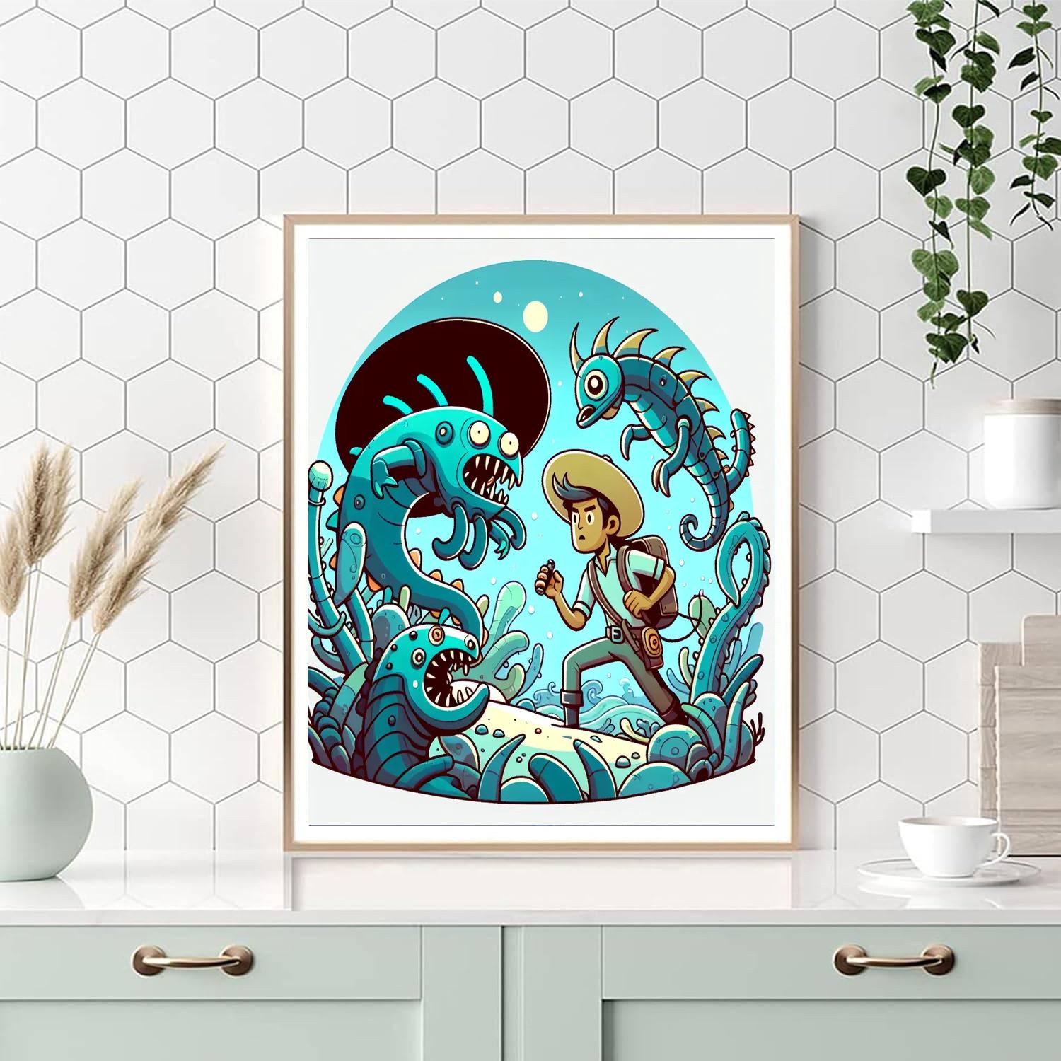 Mystic Underwater Journey Painting Number Kit