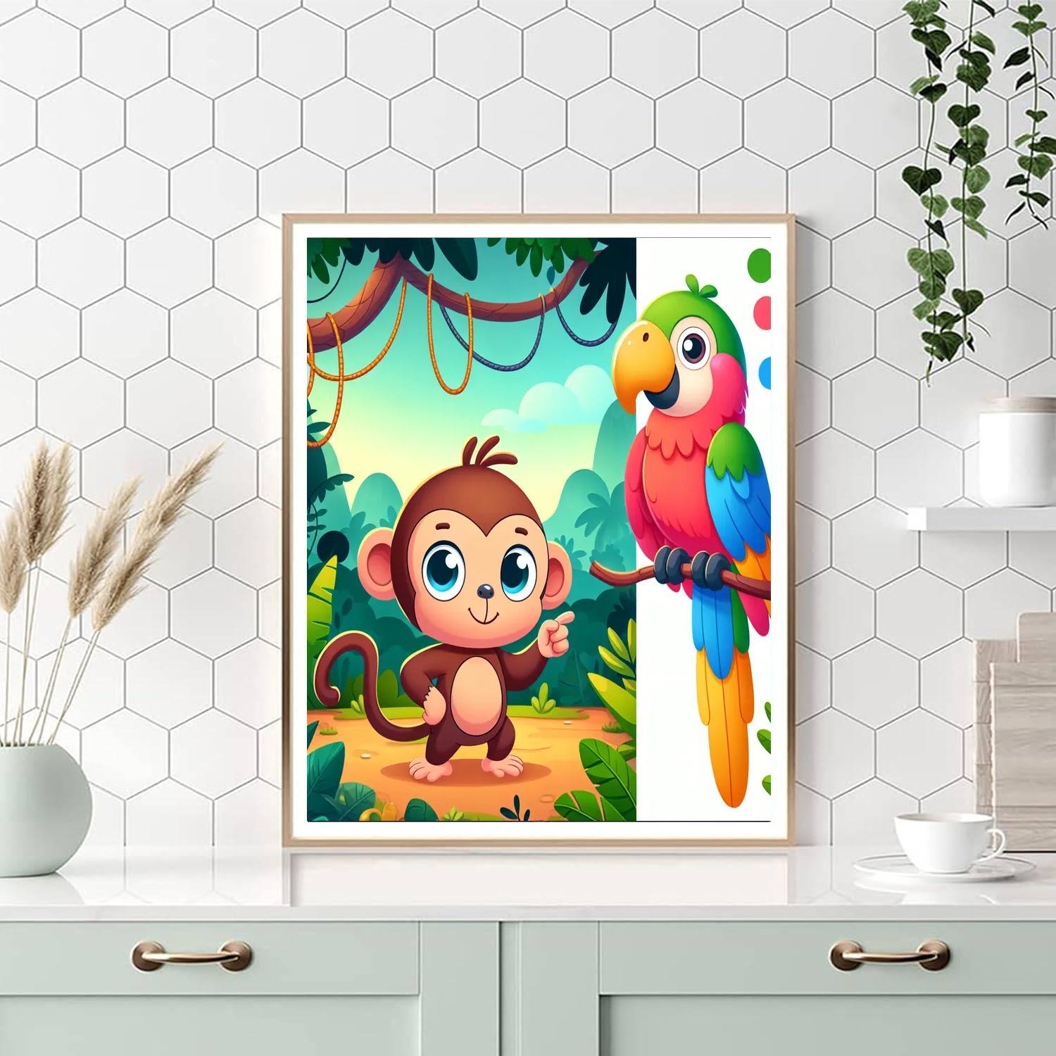 Rainforest Quest Paint By Numbers Art