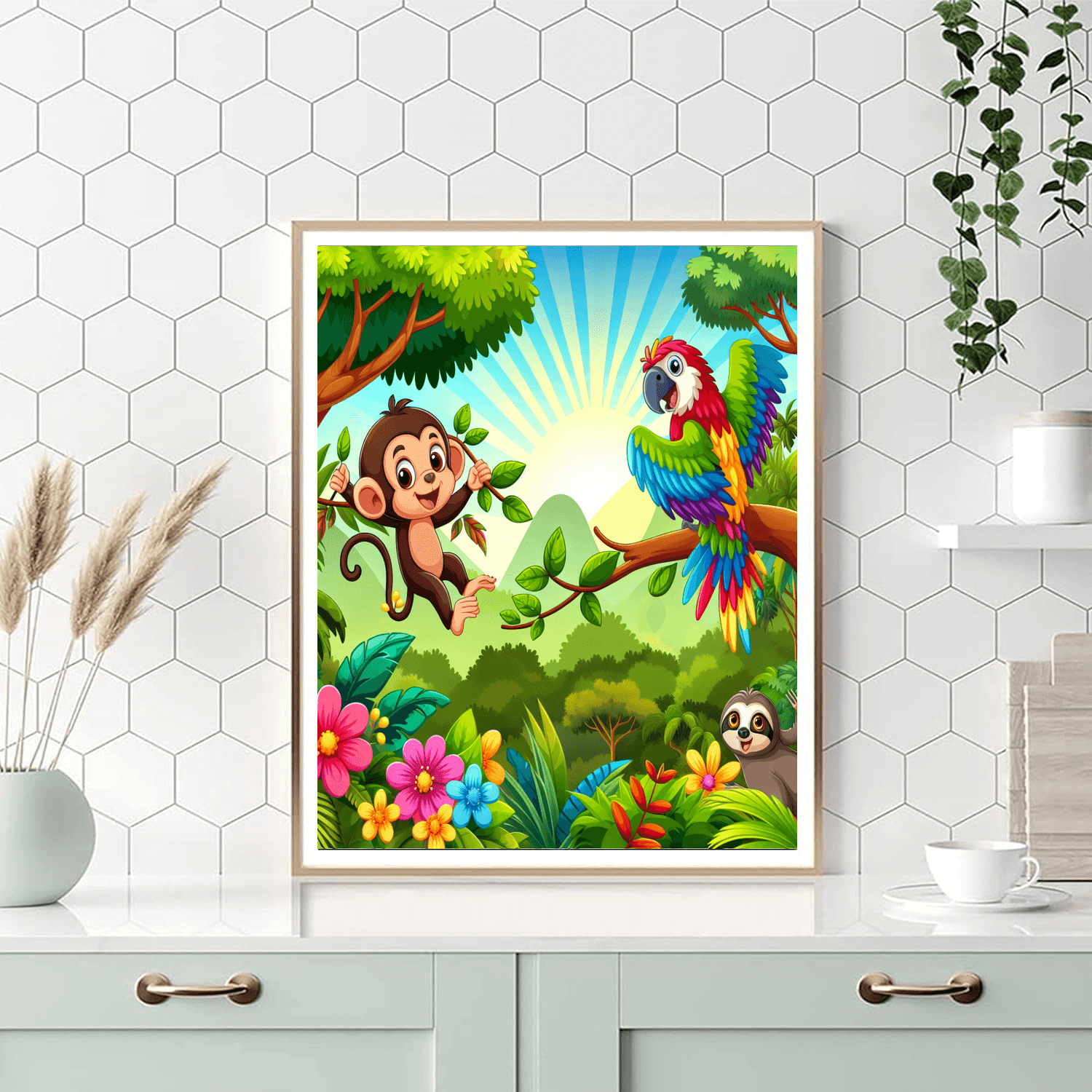 Jubilant Jungle Expedition Painting By Numbers Kit