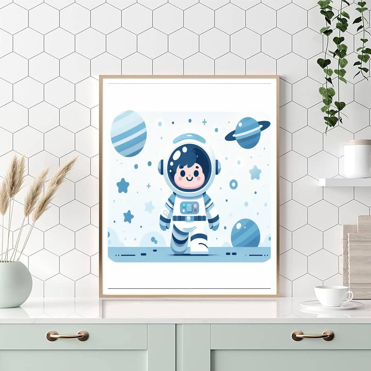 Courageous Astronaut Journey Paint By Color