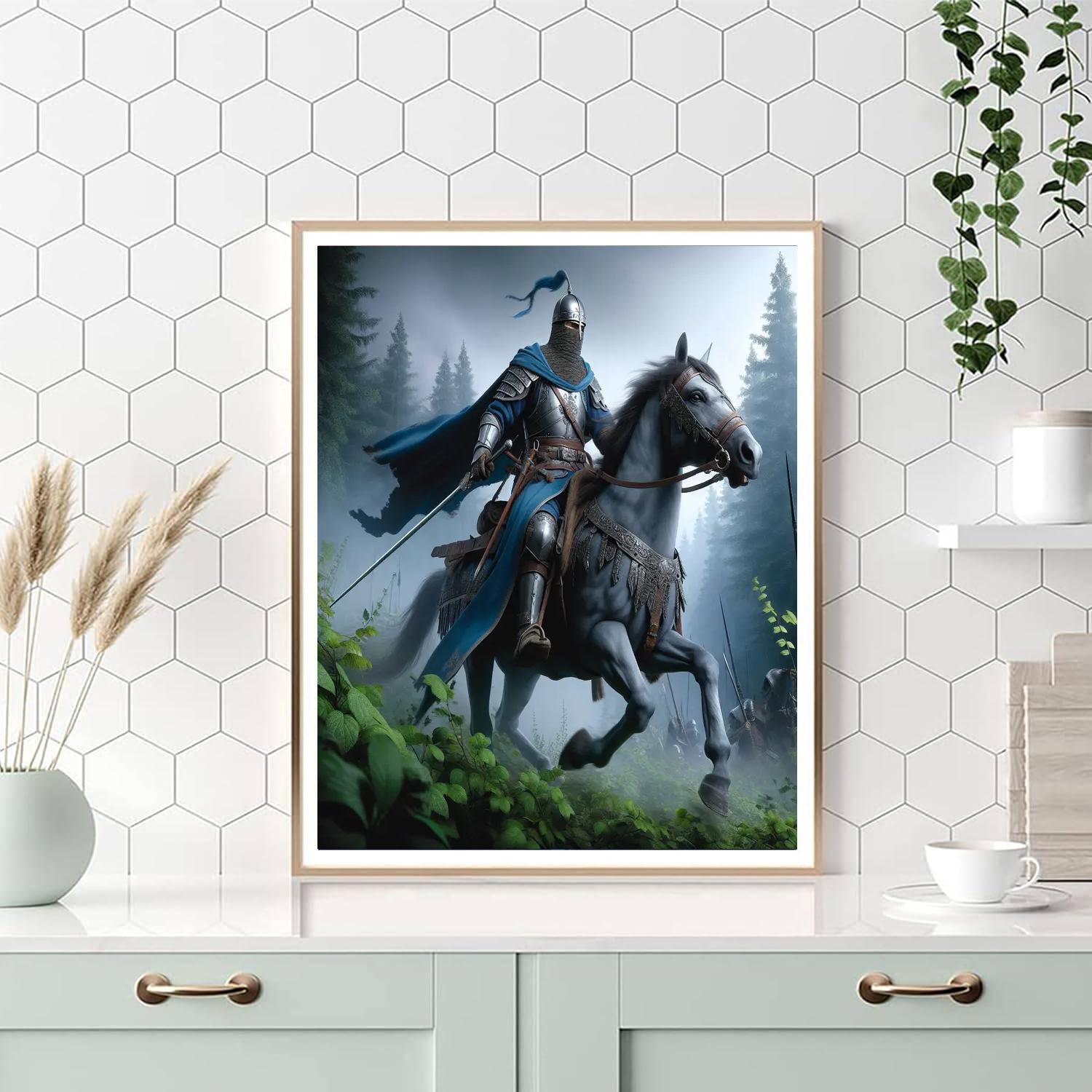 Medieval Warrior Quest Paint By Color