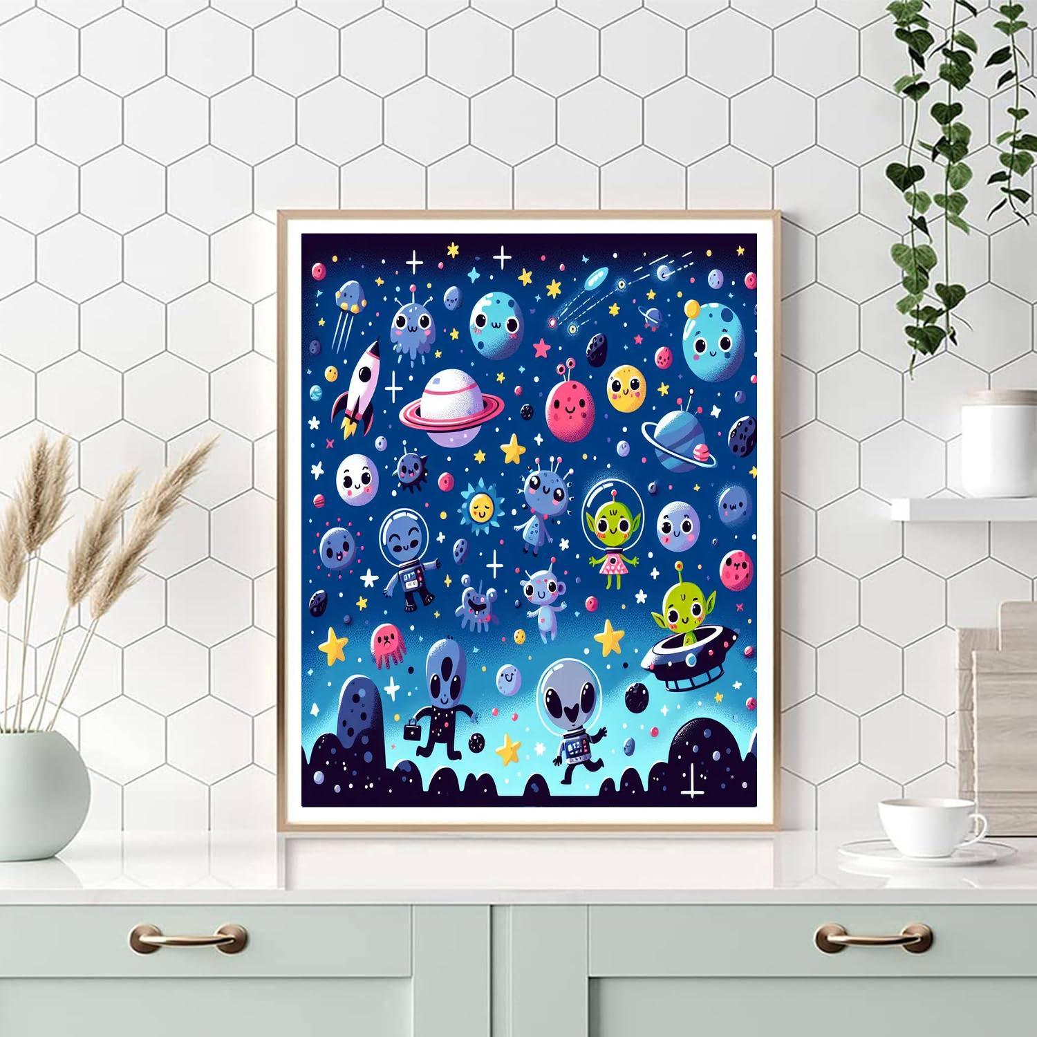Adventure In Space Exploration Paint By Numbers Art