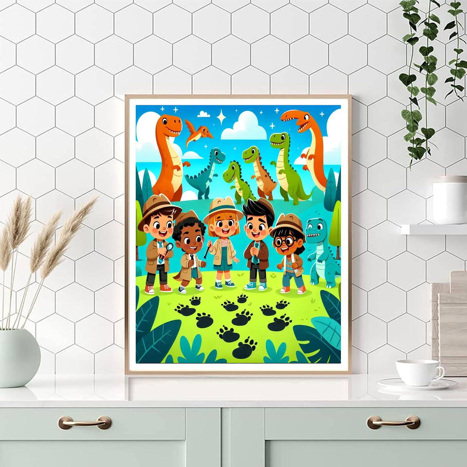 Dino Detectives Paint By Number