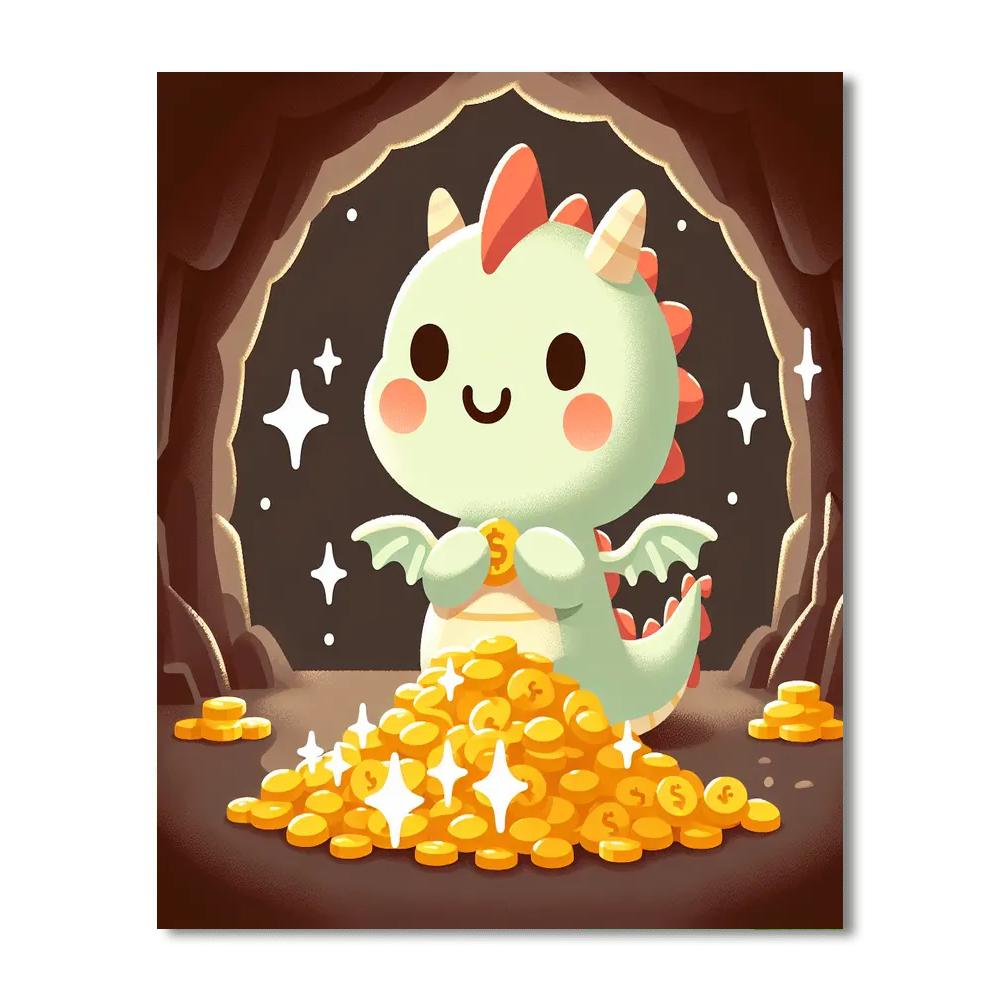 Dragon's Cave Number Painting