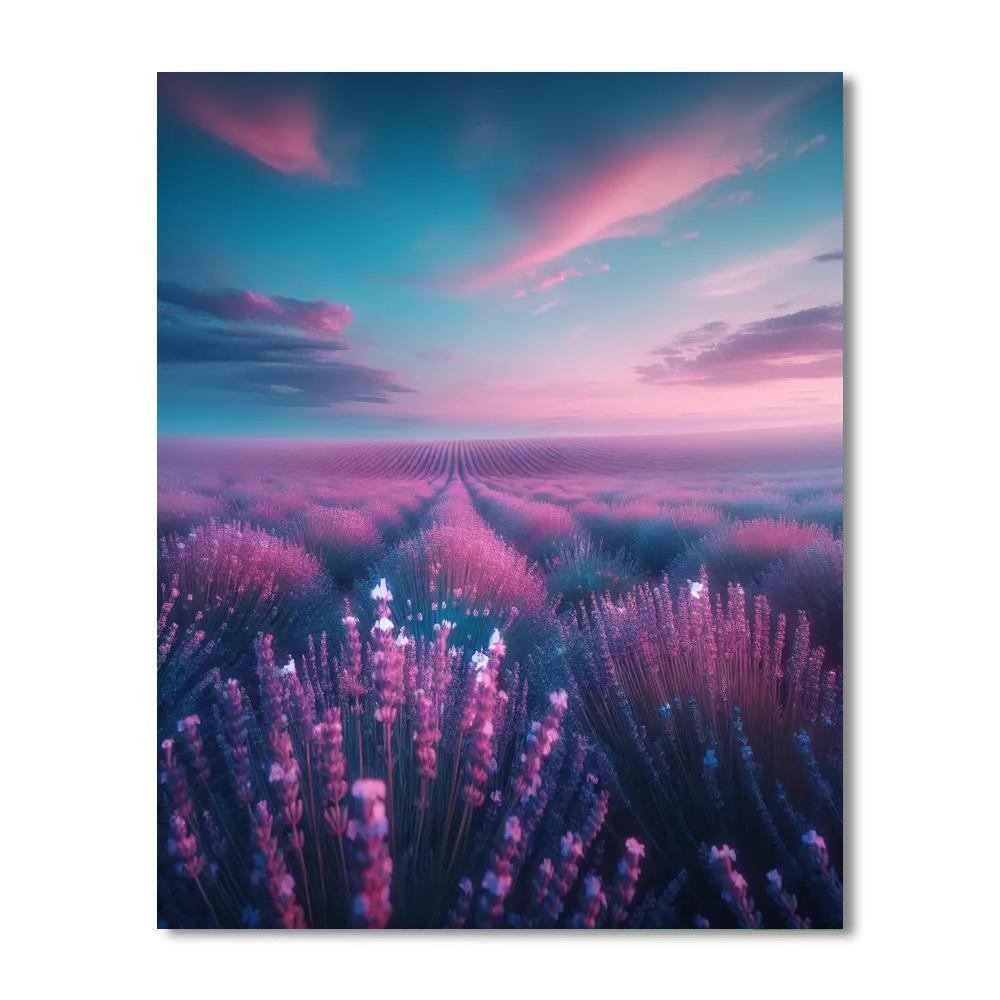 Eternal Lavender Fields Painting By Numbers Kit