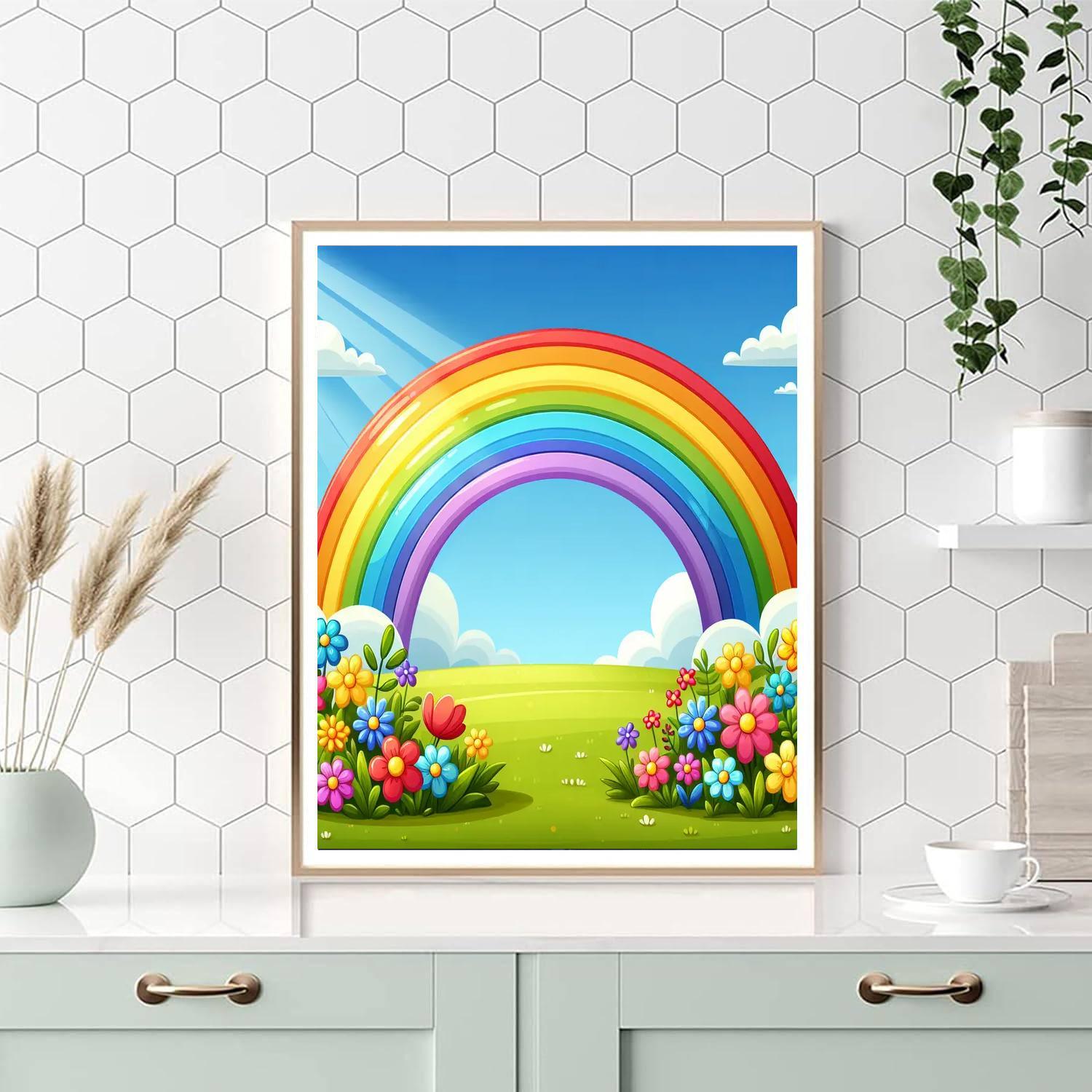 Radiant Rainbow Pathway Paint By Number