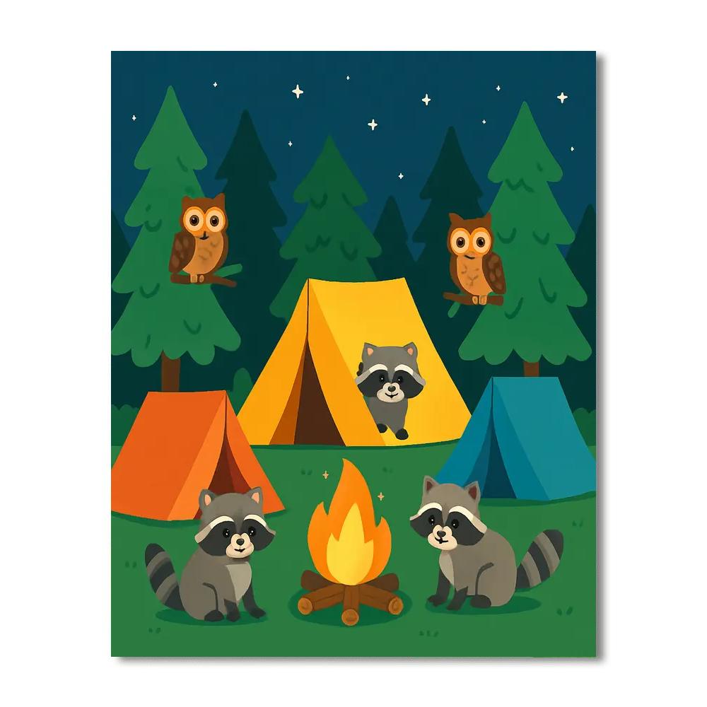 Exciting Camping Trip Paint By Number