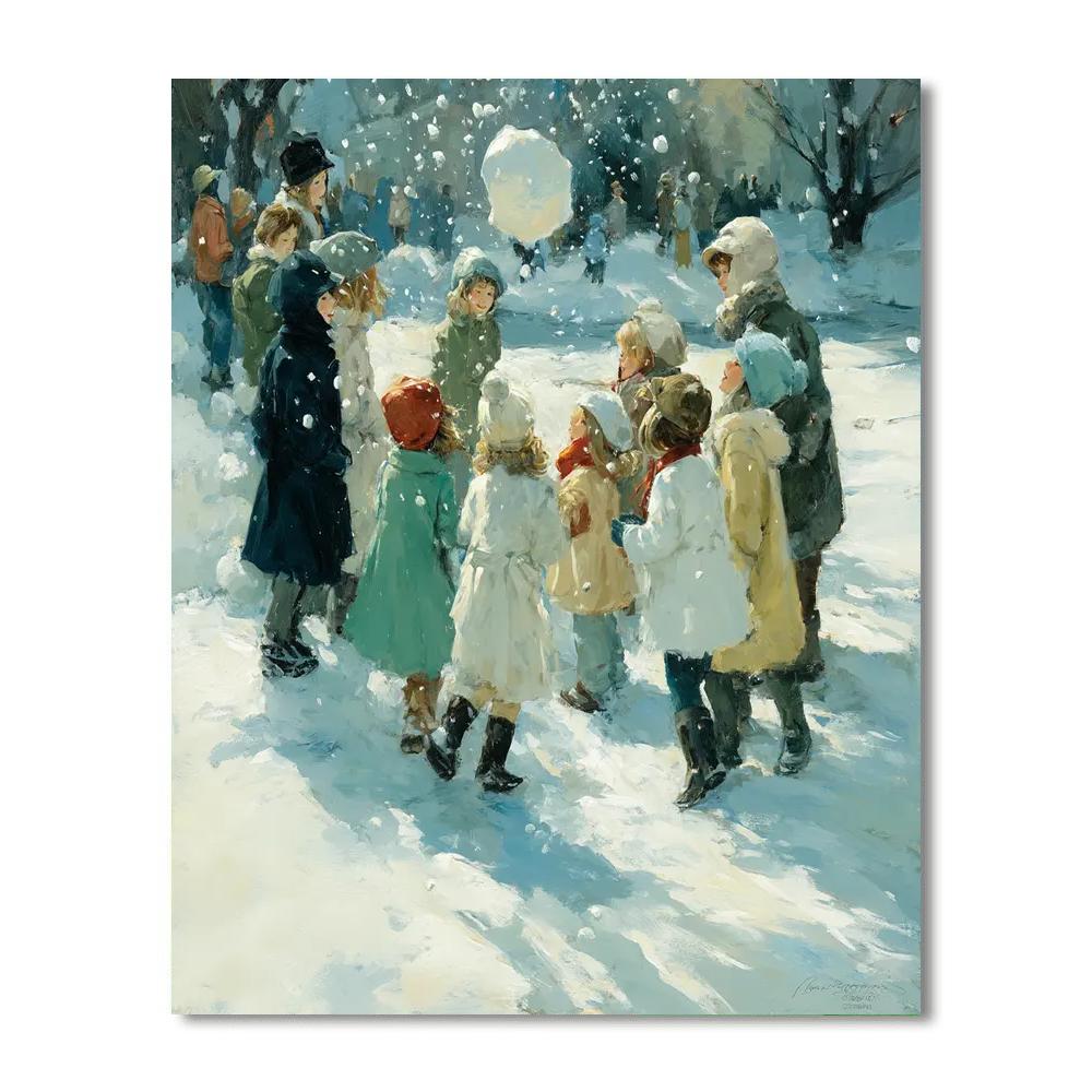 Together In A Winter Wonderland Numbered Painting Kits