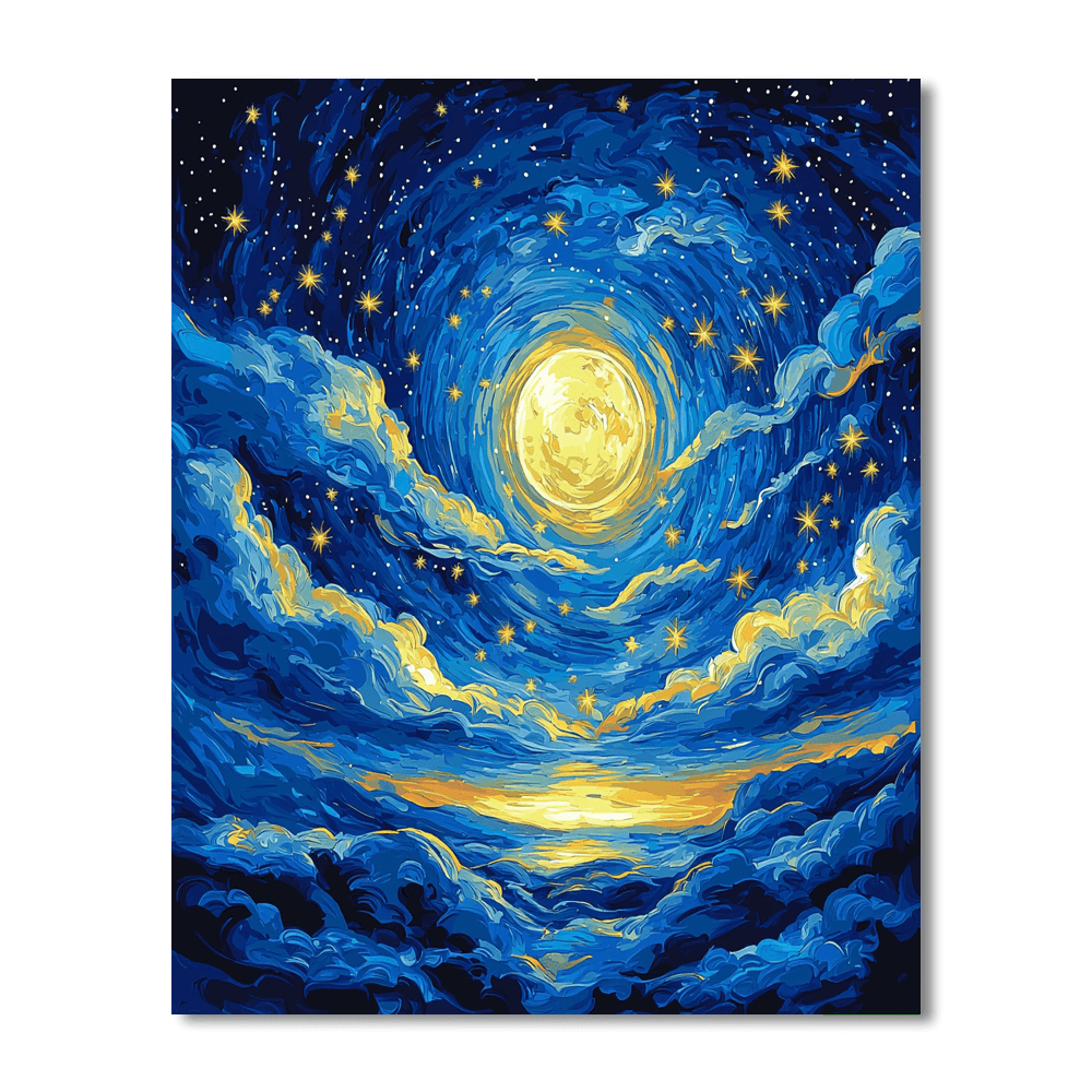 Vincent Van Gogh Inspired Celestial Skies Of Inspiration  Paint By Numbers Kits