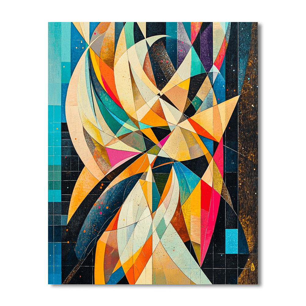 Piet Mondrian Inspired Inspired Avant-Garde Ballet Scene  Paint By Number