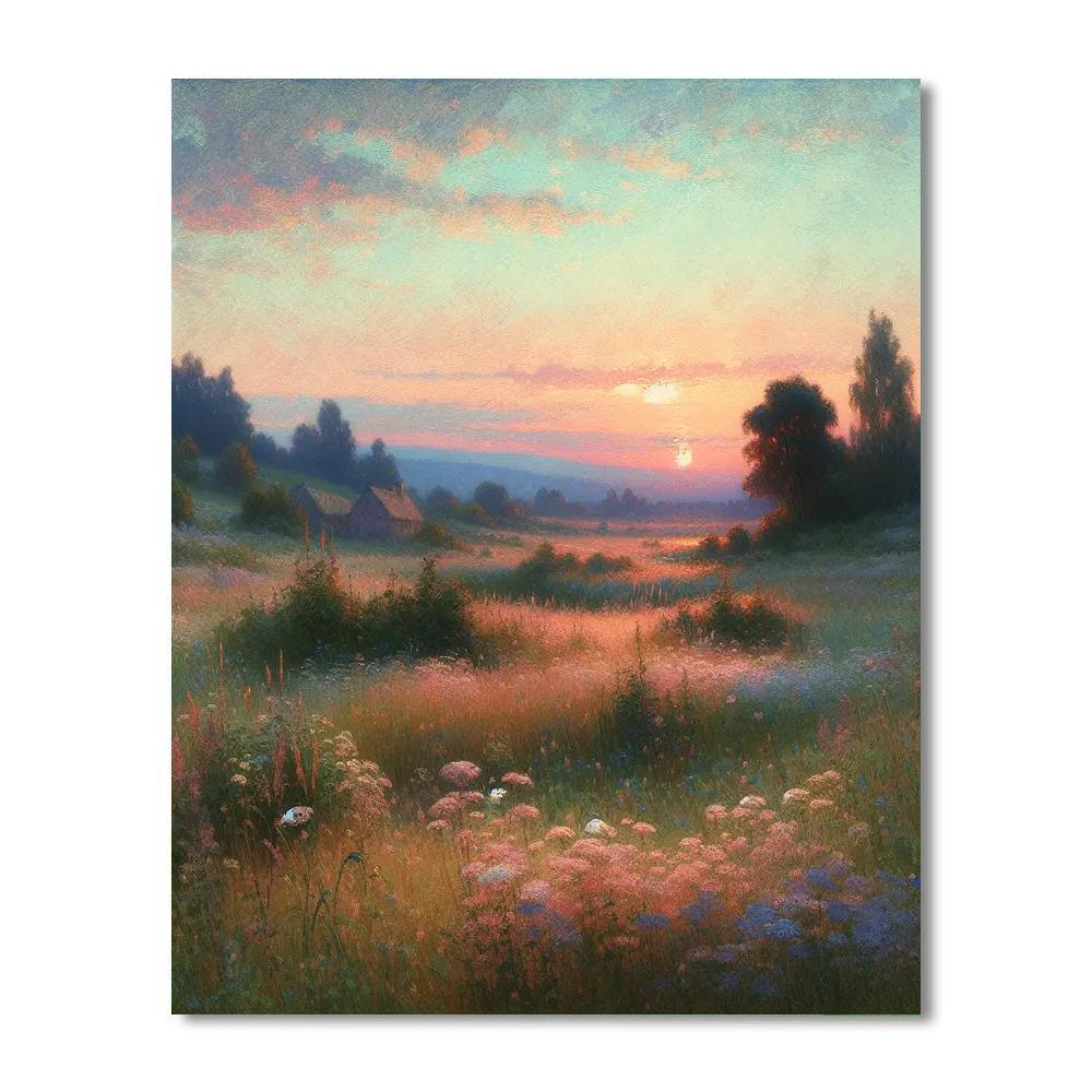 Enchanted Evening Meadows Paint By Numbers Art