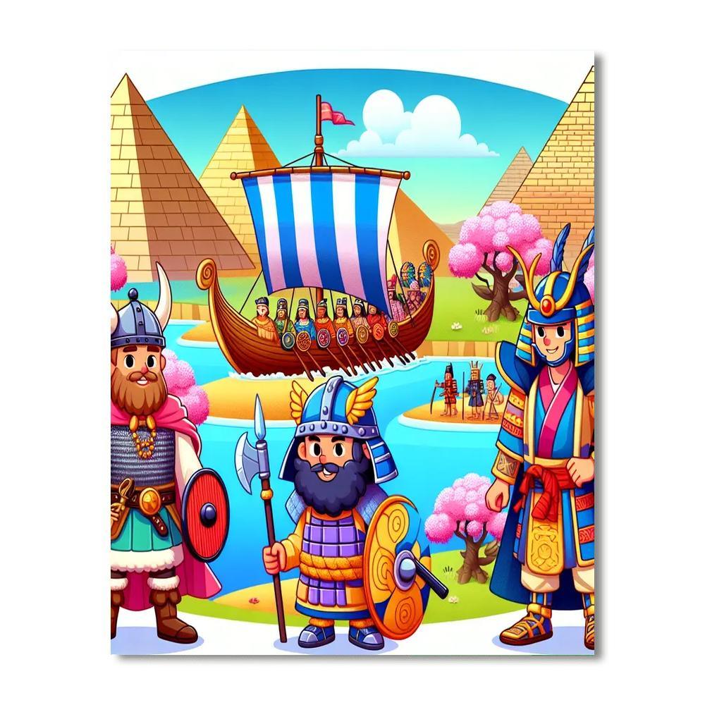 Historic Heroes Quest Numbered Painting Kits