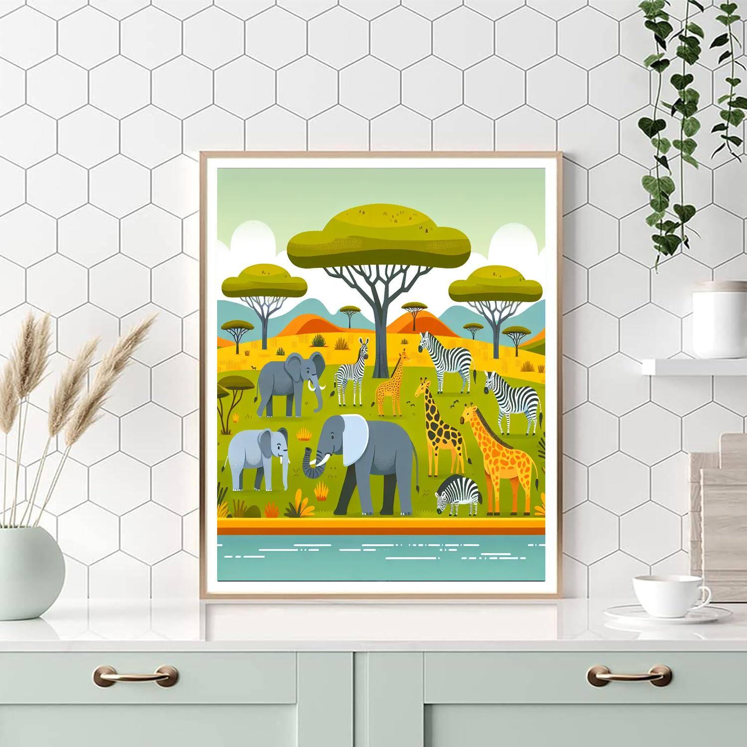 Savanna Safari Journey Paint By Number
