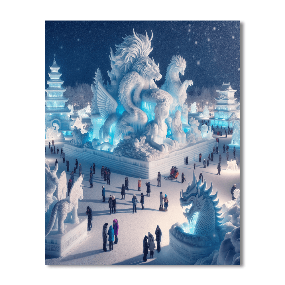 Sapporo Snow Festival - Hokkaido, Japan DIY Paint By Numbers