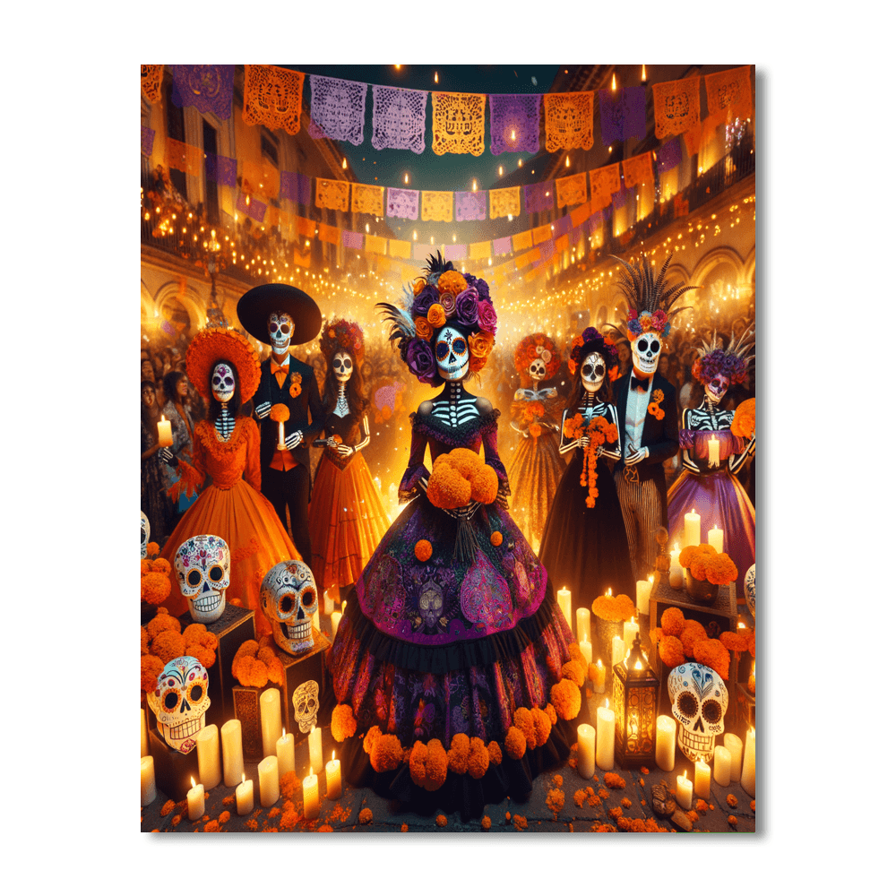 Día De Los Muertos Paint By Number