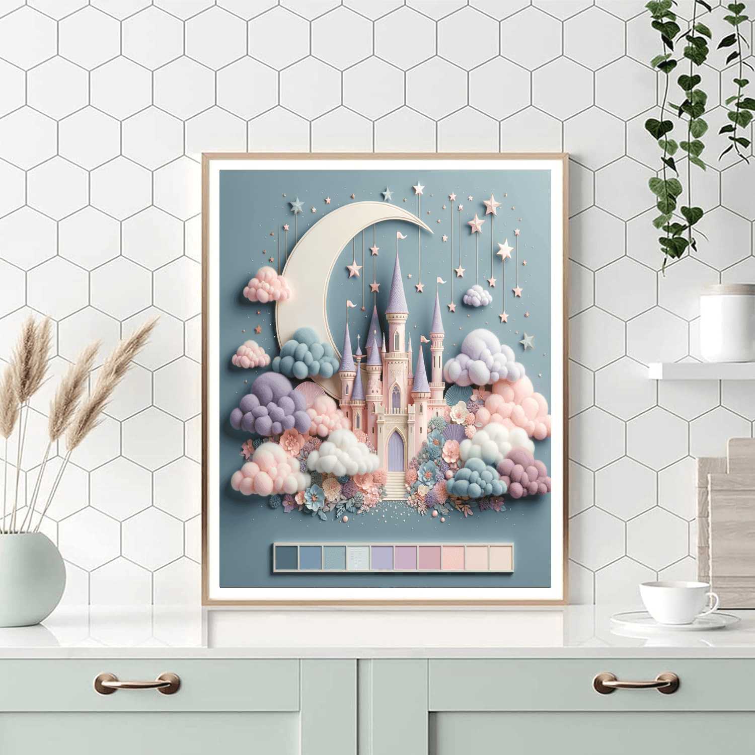 Fairytale Castle In Clouds Paint By Numbers Kits