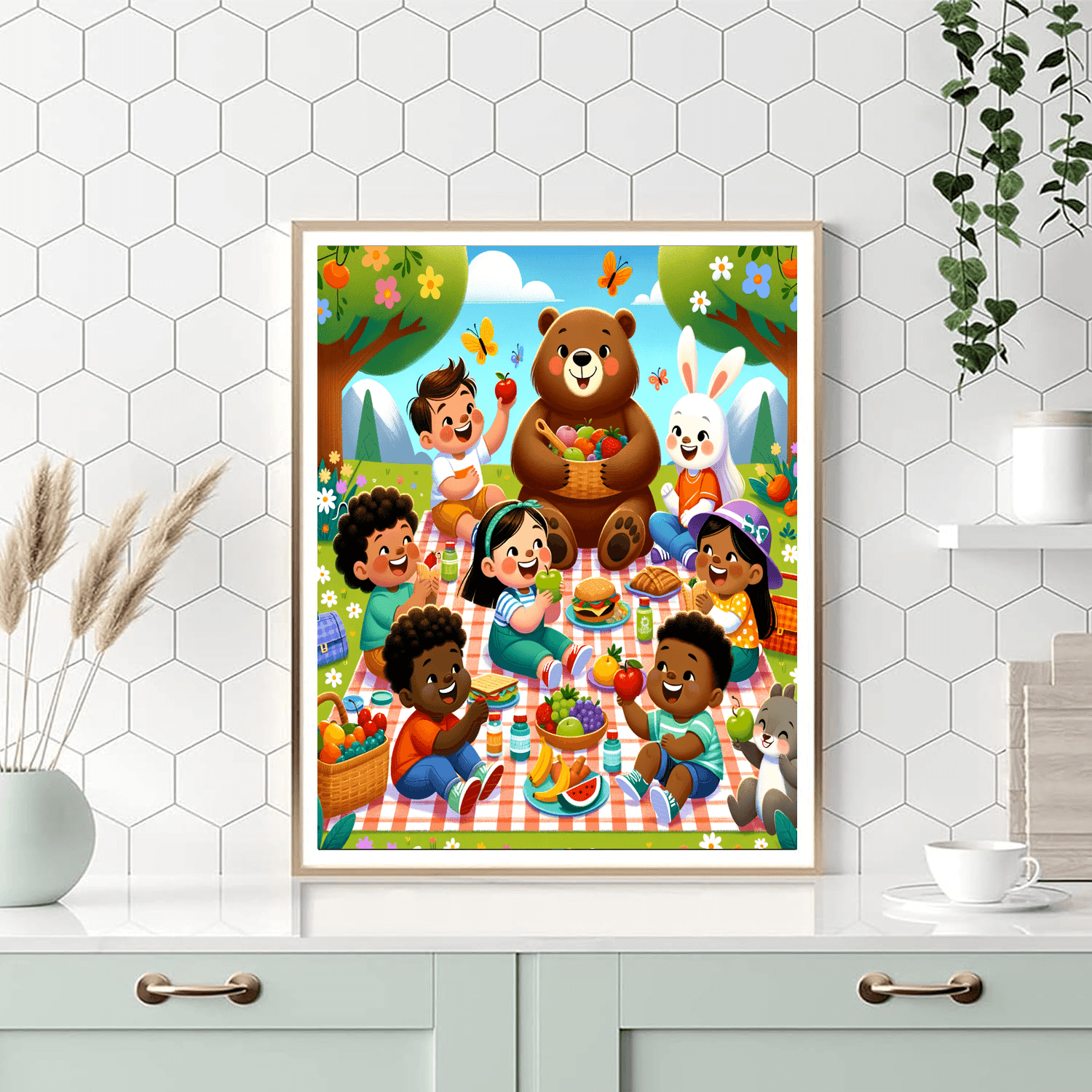 Playful Picnic Day Painting By Numbers Kit