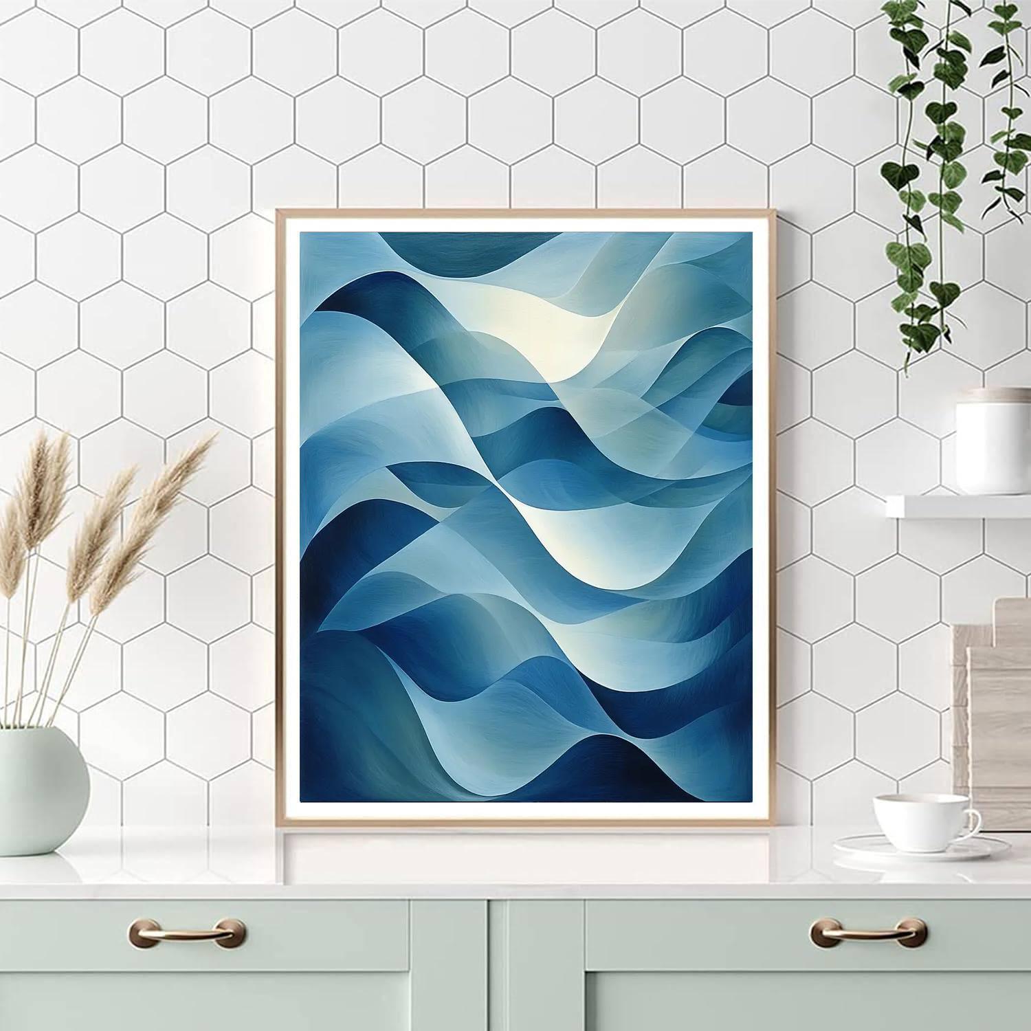 Leonardo Da Vinci Inspired Abstract Ebb And Flow  Paint By Number